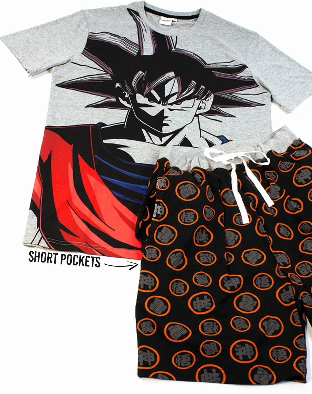 Dragonball z Goku Piżamy męskie Piżamy Krótkie lub długie opcje nogi