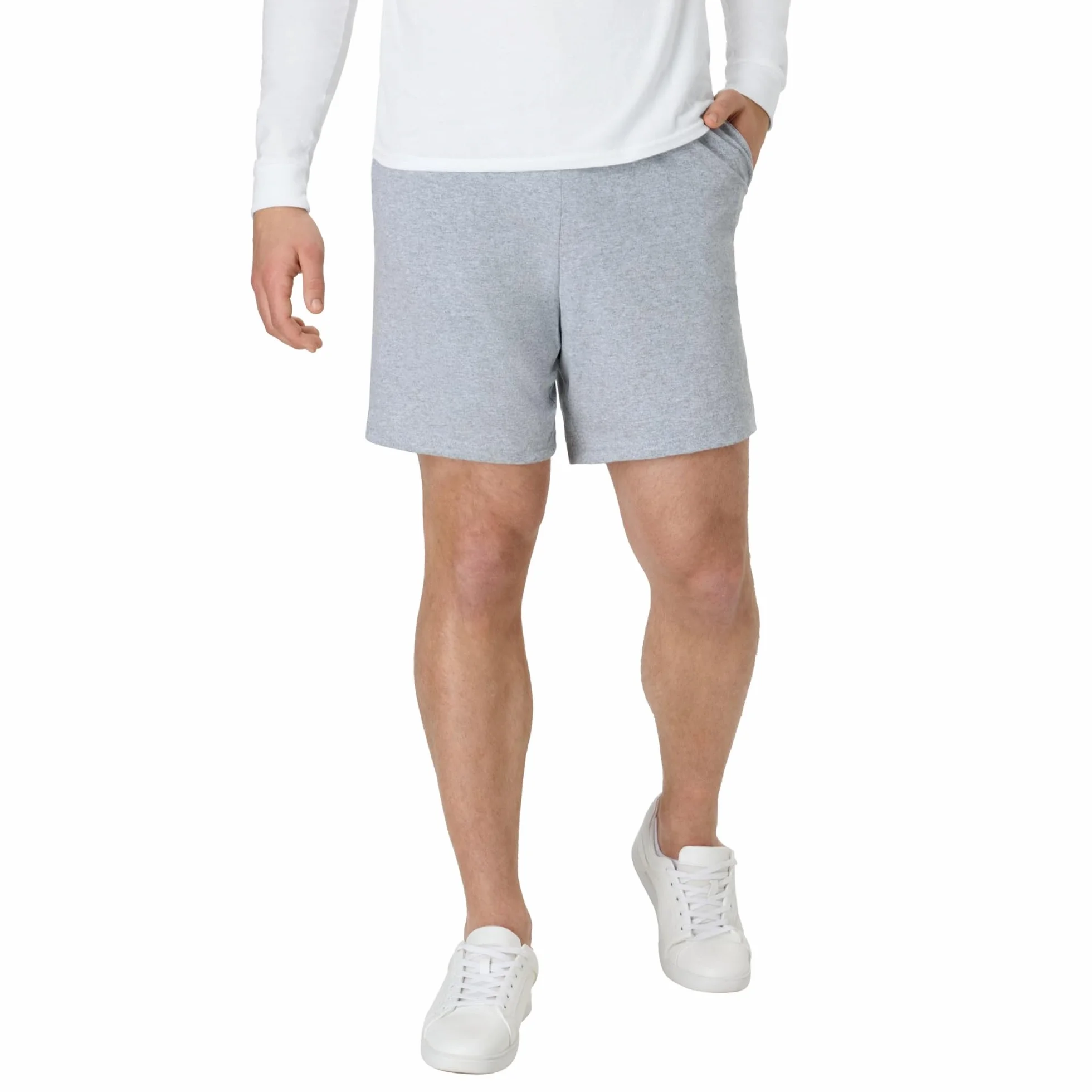 Hanes Jersey Short With Pockets - Nieformalne szorty Mężczyźni