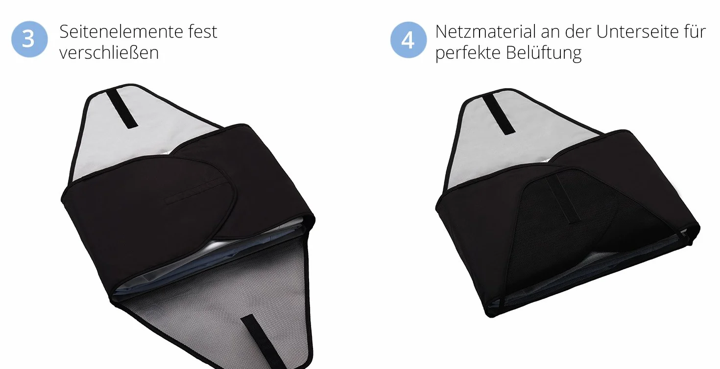 Alpamayo® Torba na koszulę z pomocą ułatwiającą składanie, na koszule niegniotące się podczas podróży, do transportu koszul w walizce, bagażu podręcznym lub torbie podróżnej, czarna