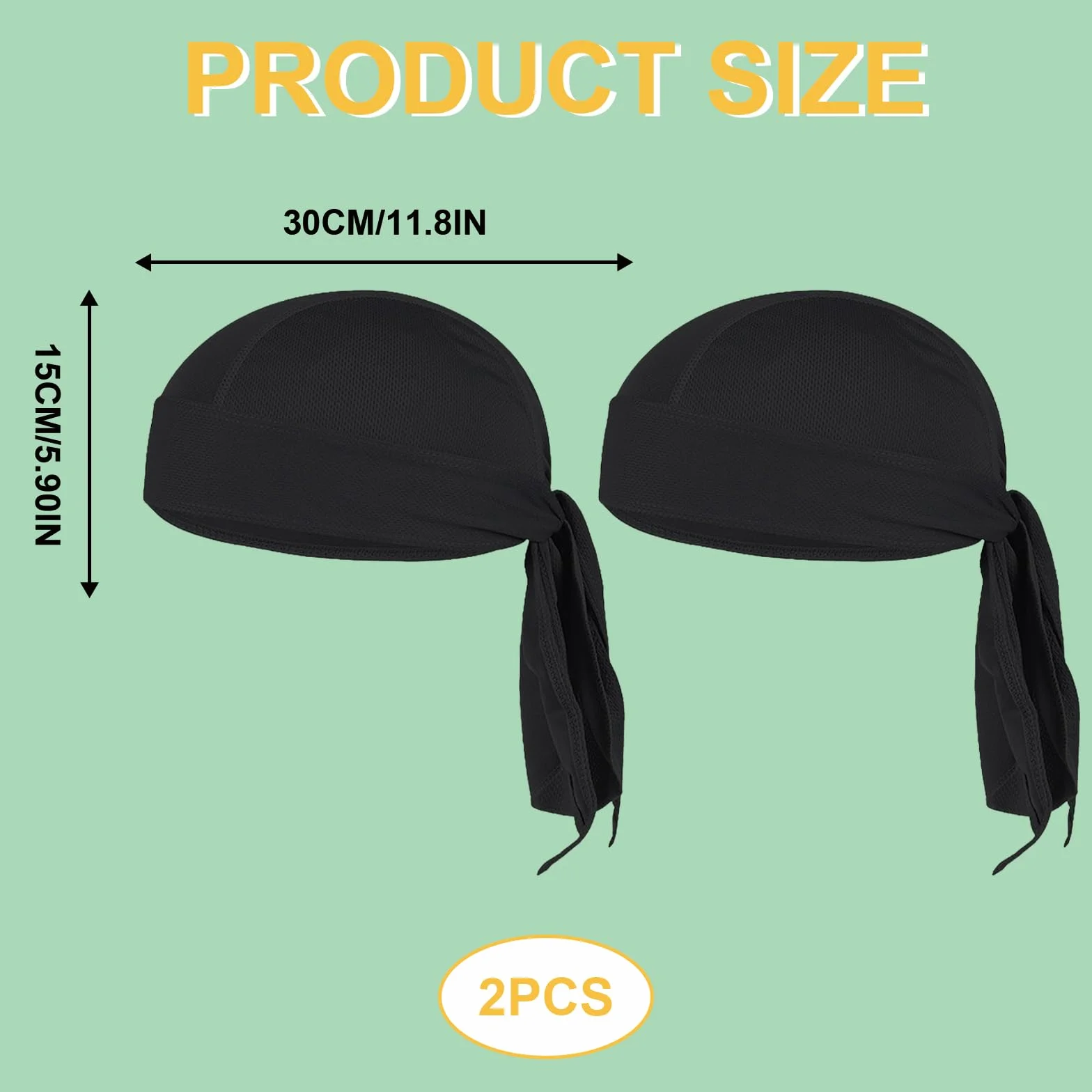 2 szt. Bandana, czapka pod kask, czapka rowerowa, oddychająca czapka, opaska na głowę, szybkoschnąca, oddychająca, czapka sportowa bandana, czapka dla mężczyzn, kobiet, do jazdy na rowerze, biegania