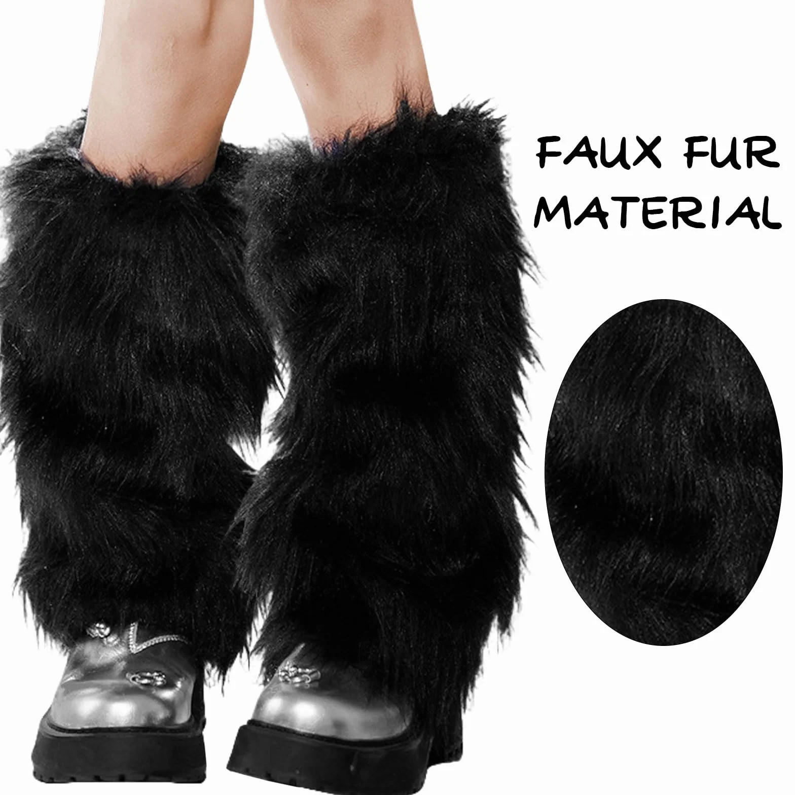 GWAWG Fur Futrzane Ocieplacze na nogi Futrzane Koce na buty, ciepłe rękawy na buty, puszyste rękawy na buty, wygodne koce na nogi, puszyste kierowcy nóg do garniturów