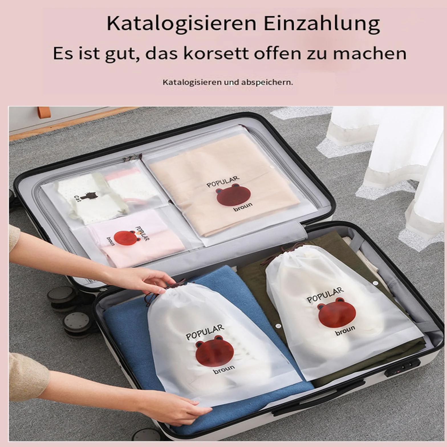 Worki na buty z polietylenu, 10 sztuk, ze ściągaczem, 30 x 40 cm i 20 x 30 cm, zestaw toreb na buty podróżne, organizer do walizki, zestaw wielofunkcyjnych toreb do przechowywania, biały, 10, worek do