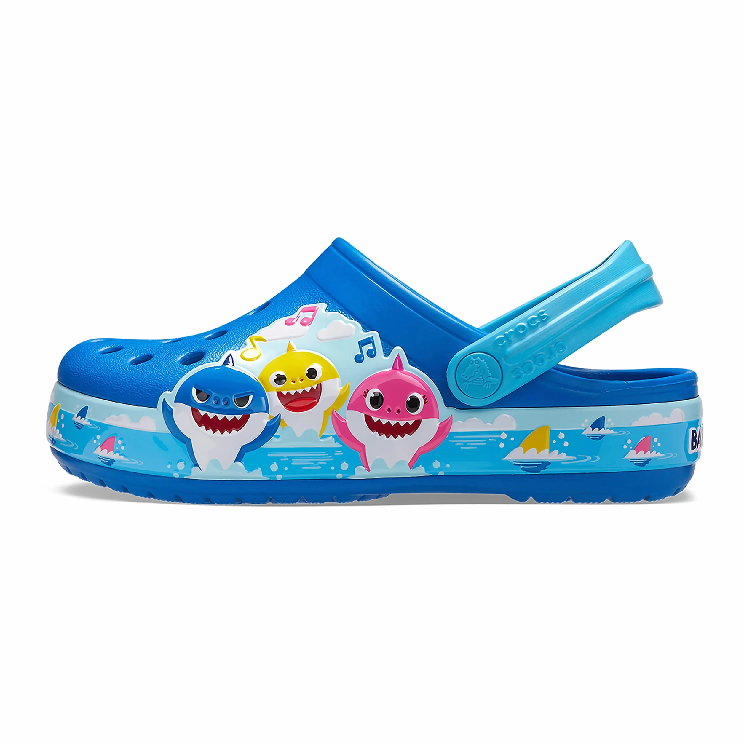Crocs Uniseks - dzieci Crocs FL Baby Shark Band Clog TChodak