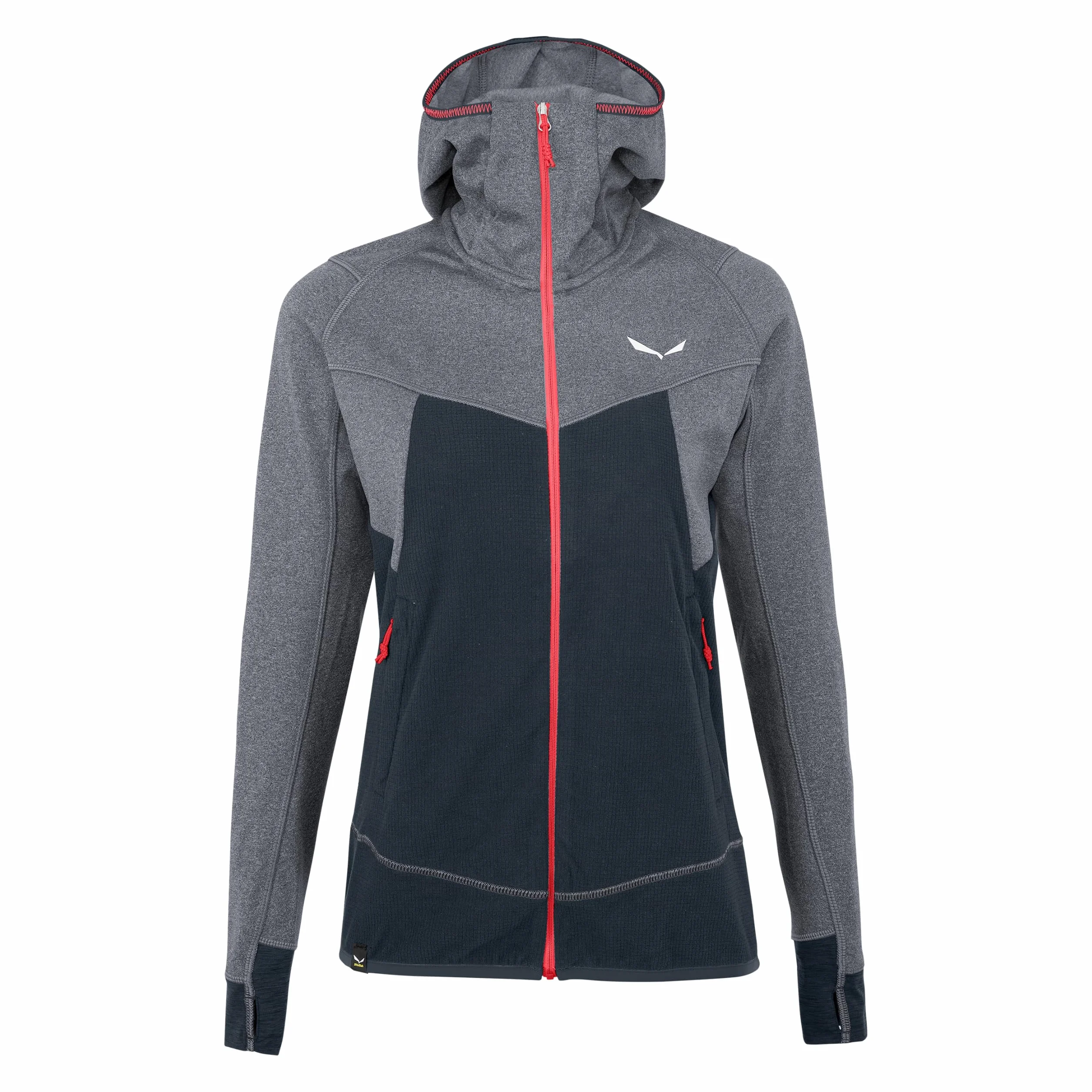 Salewa Damska kurtka Puez Hybrid Pl W Fz Hdy Soft Shell, granatowa marynarka Melange M