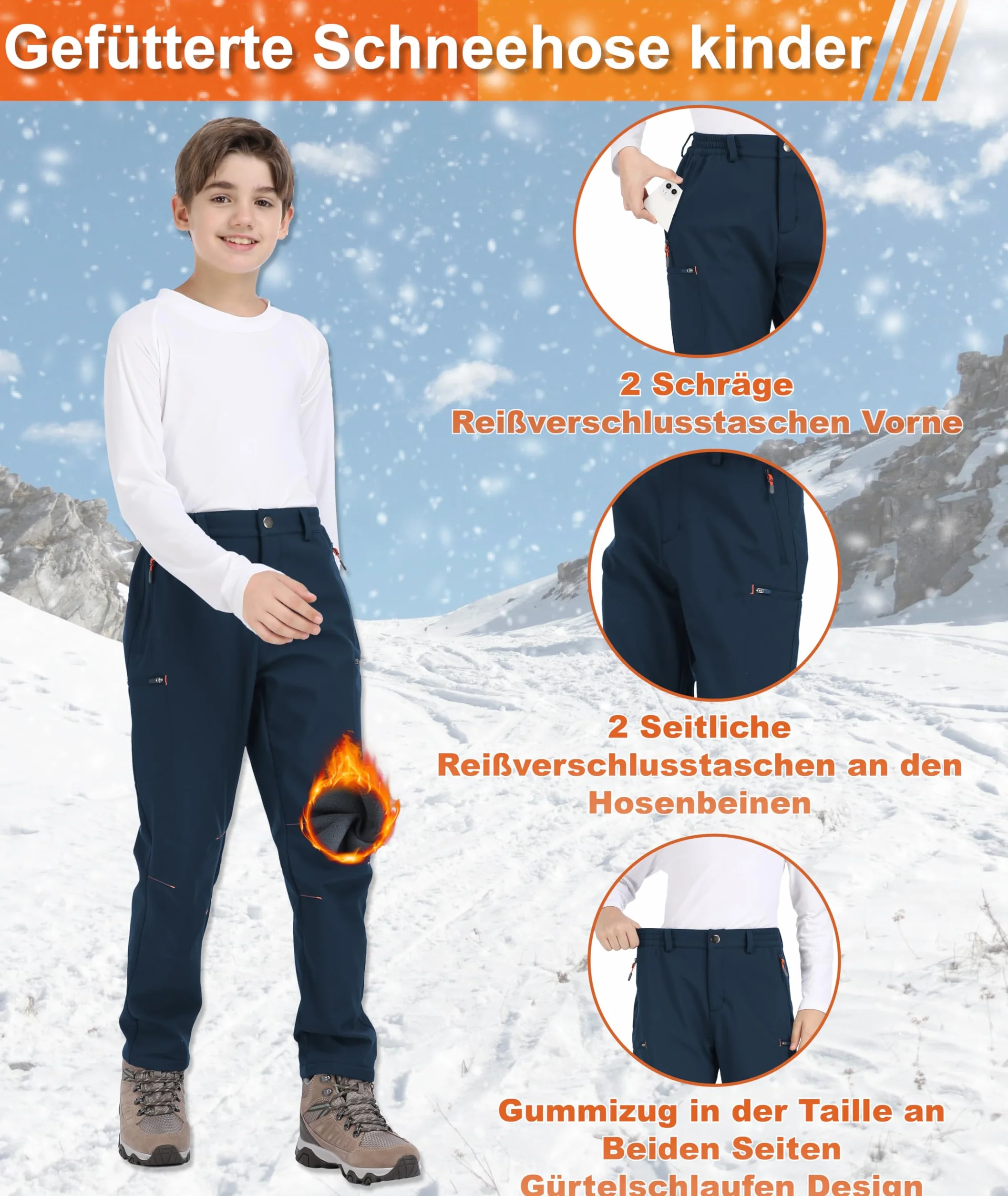 Dziecięce zimowe spodnie narciarskie ciepłe podszewka soft shell wodoodporne wiatroszczelne chłopcy dziewczynki ocieplane spodnie snowboardowe
