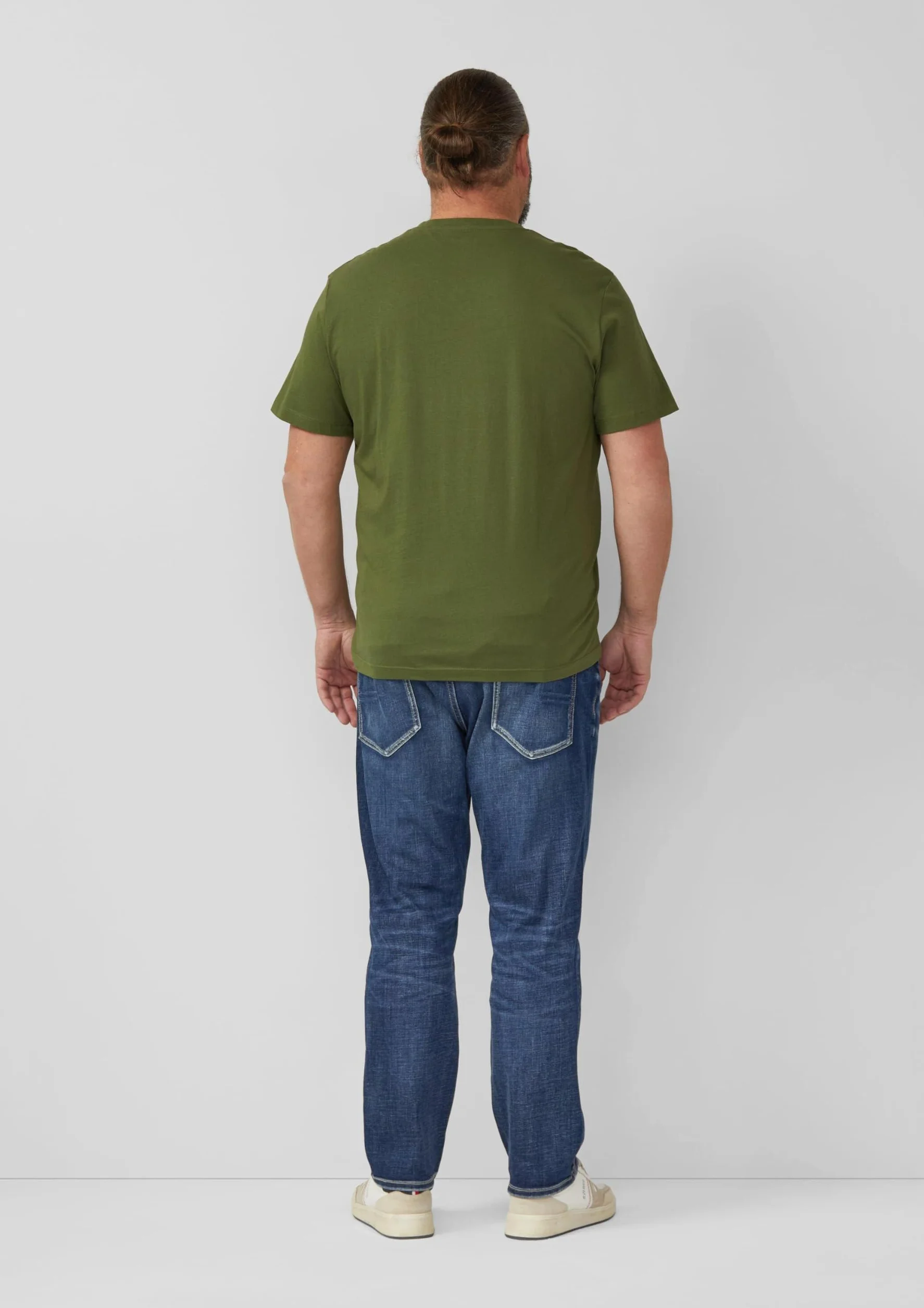 s.Oliver T-shirt z dekoltem w serek Mężczyźni 2176618