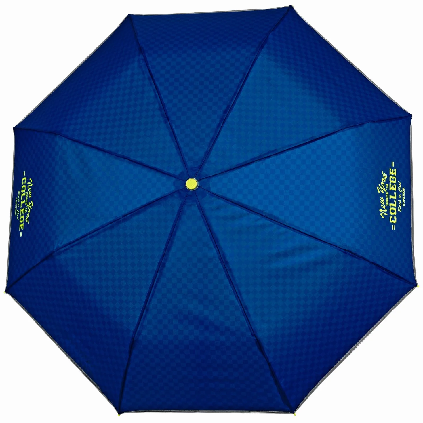 Składana Kompaktowa Parasolka dla Dzieci w Wieku 7+ Manualna - Mini Parasol Odblaskowymi Detalami Lekki Przenośny - Mały Kieszonkowy Wiatroodporny Parasol - Średnica 91 cm - Perletti (College)