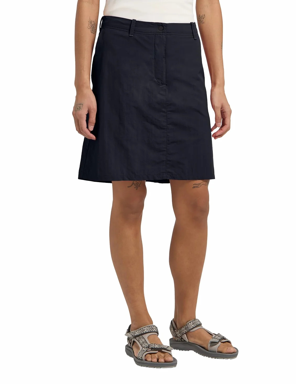 Jack Wolfskin Tihama Skort W Spódnica damska, Ciemnogranatowy, 36