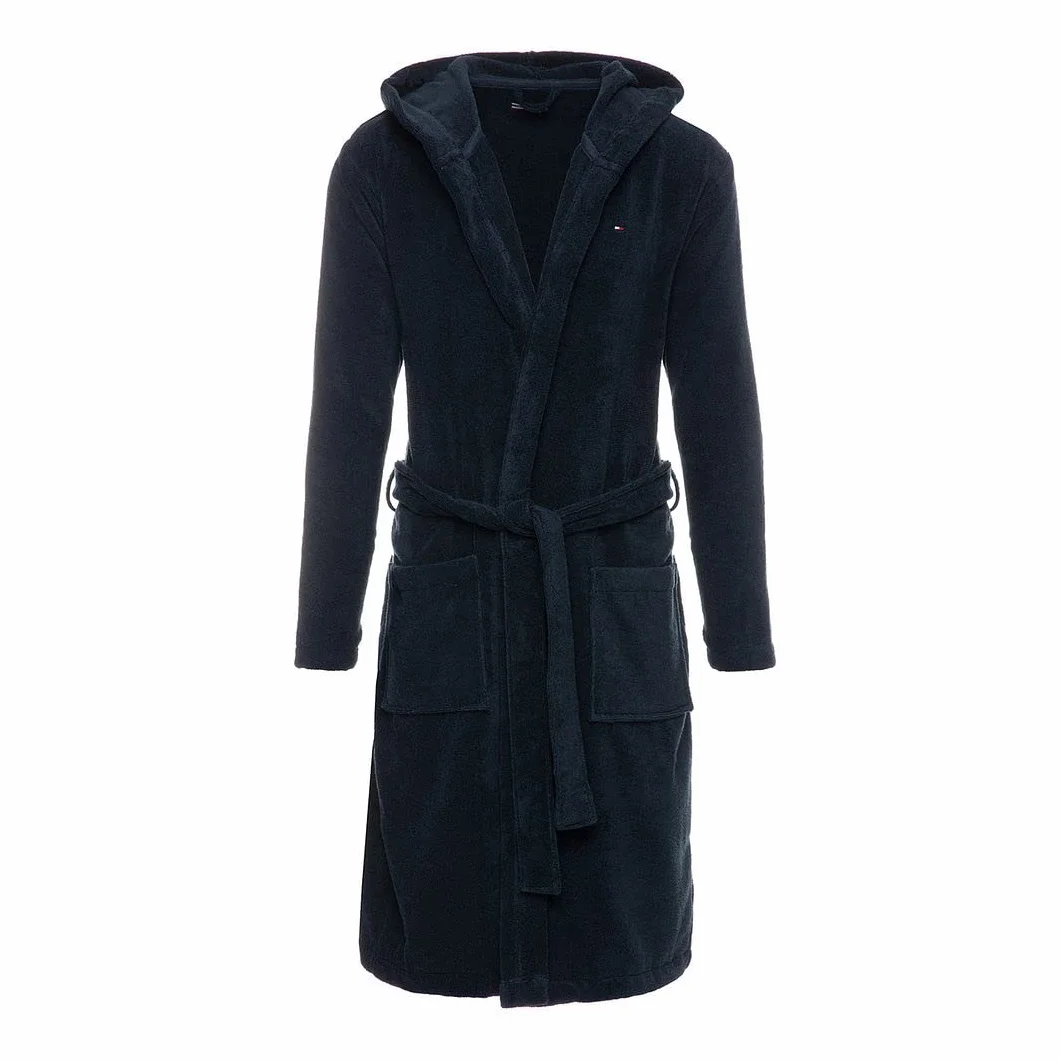 Tommy Hilfiger szlafrok kąpielowy Mężczyźni Icon Hooded Bathrobe