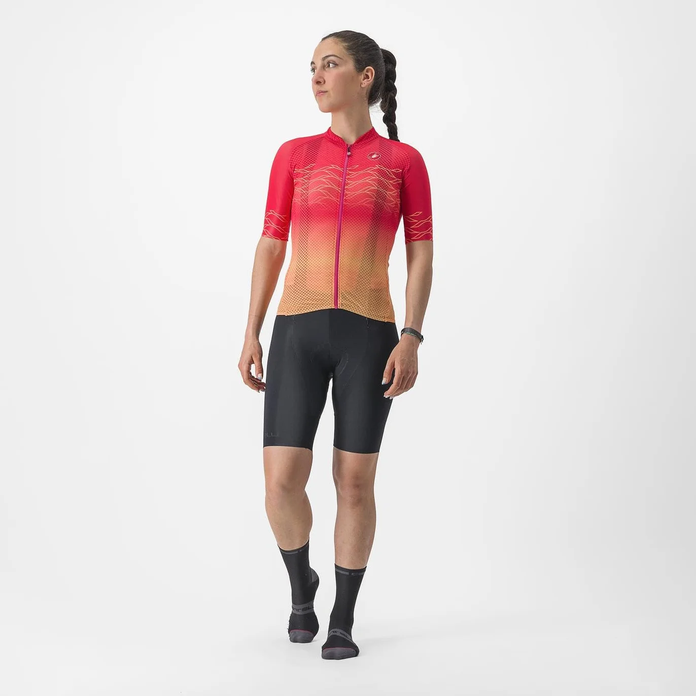 Castelli 4523037-081 Climber's 2.0 W JER. Damski Długi Drut Czarny XL