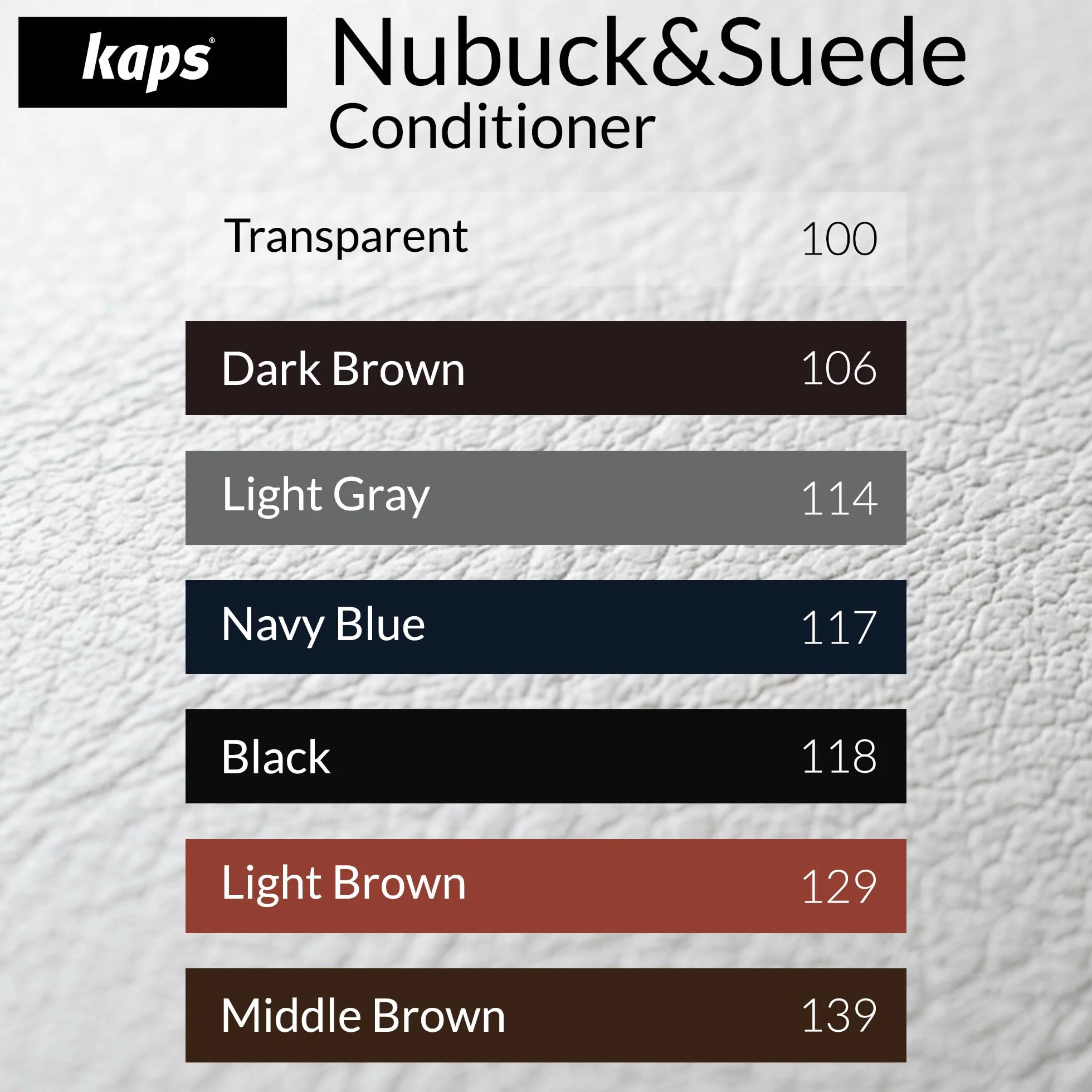 Kaps Nubuck Suede Care - Odżywka do Butów z Nubuku i Zamszu, Preparat Pielęgnacyjny, Aplikator z Gąbki, 7 kolorów