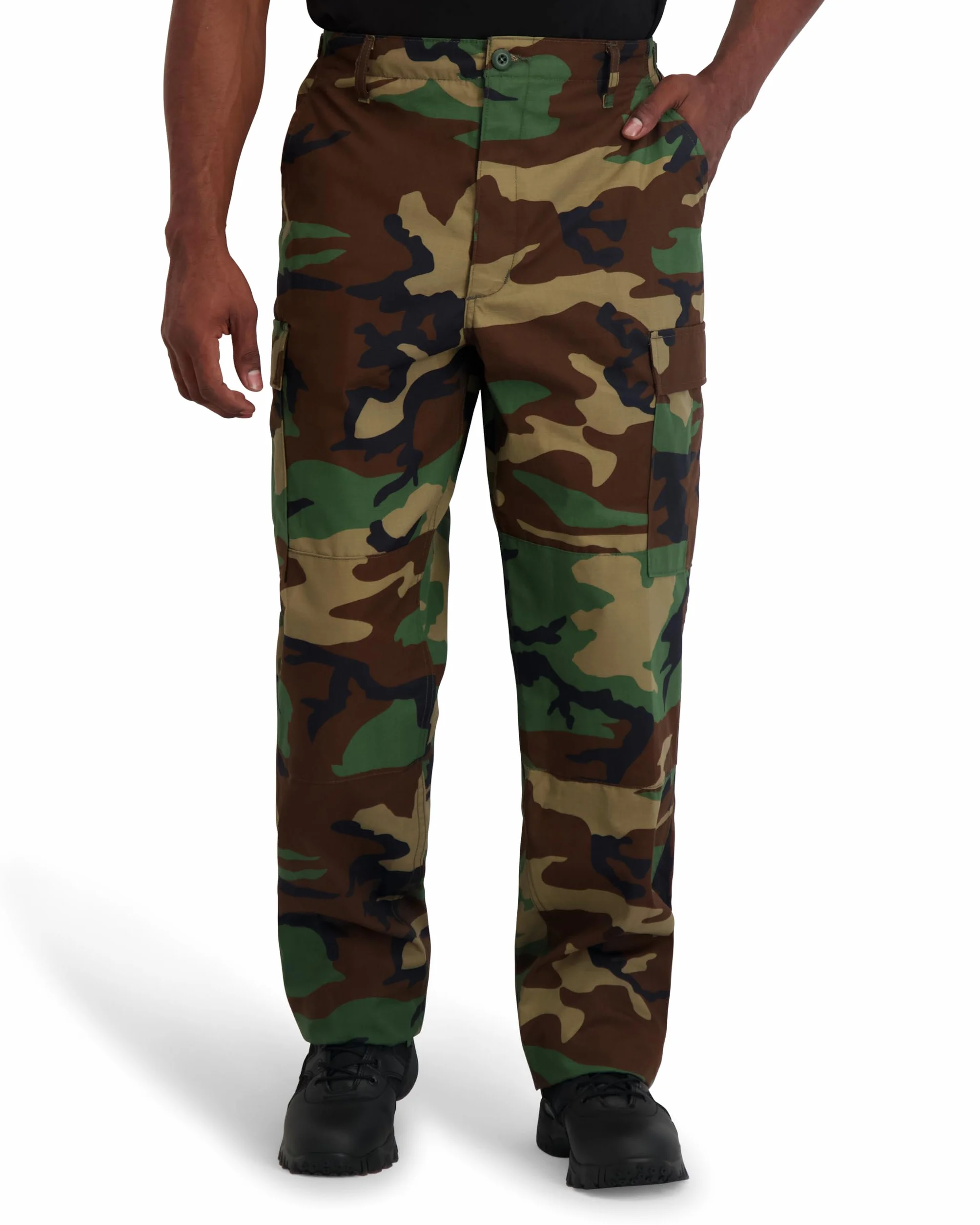 Propper Męskie standardowe spodnie F525025-Uniform BDU, Woodland, rozmiar M, standardowe
