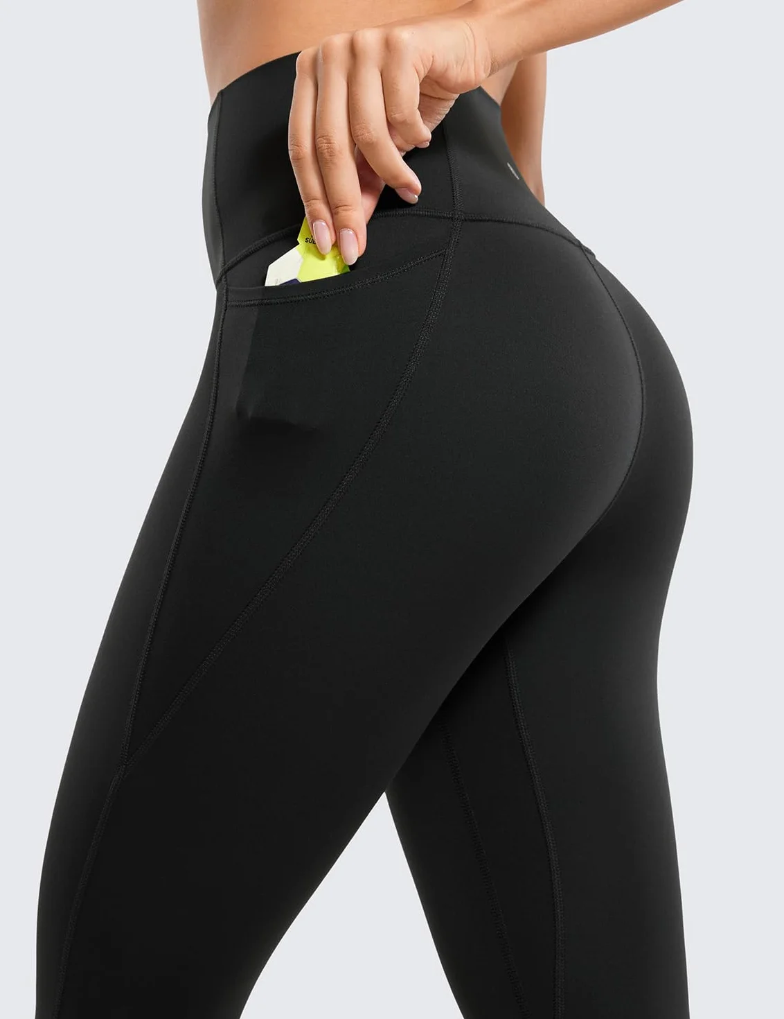 CRZ YOGA Damskie Legginsy Butterluxe Gym 25''-Legginsy treningowe o wysokiej talii z kieszeniami Masło Miękkie Legginsy jogi