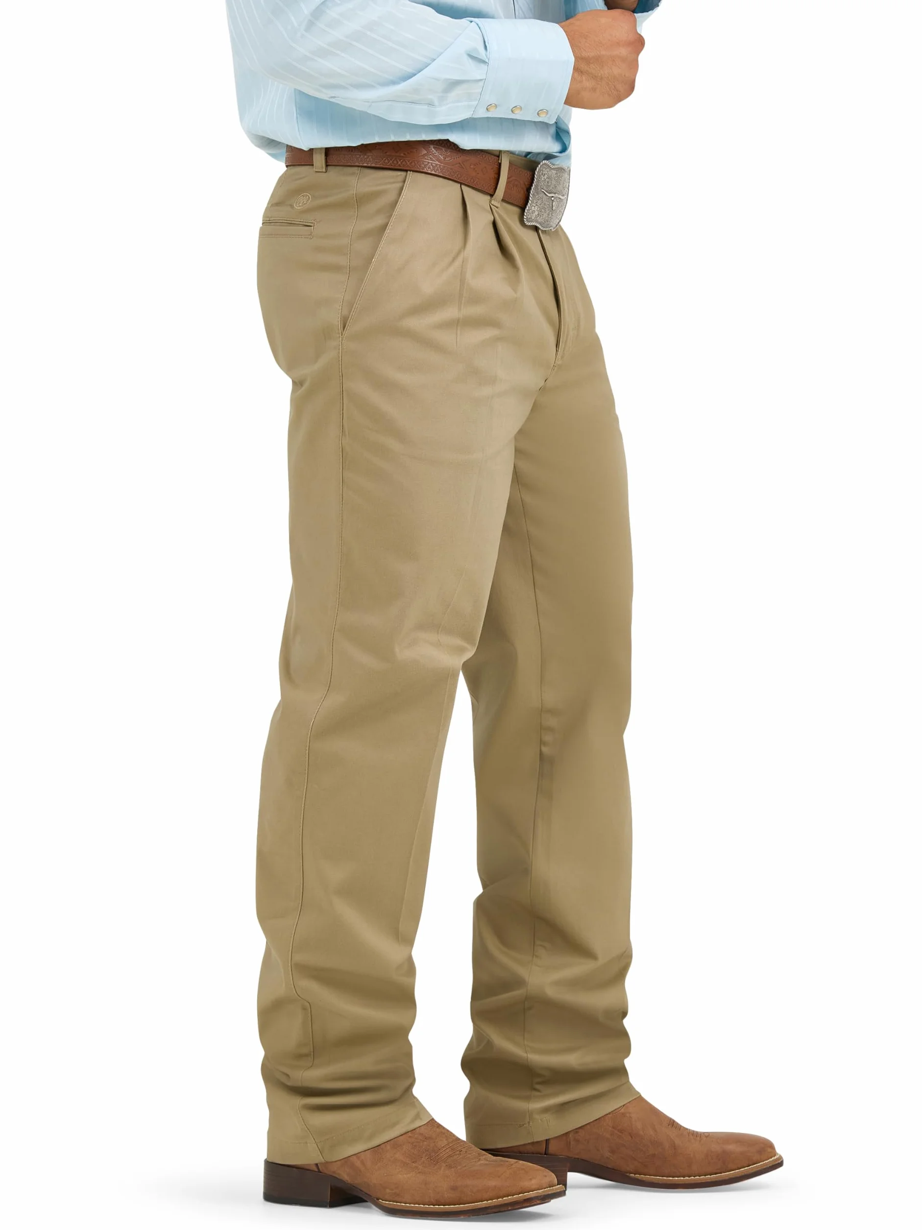 Wrangler Riata Pleated Relaxed Fit Casual Pant - Spodnie męski