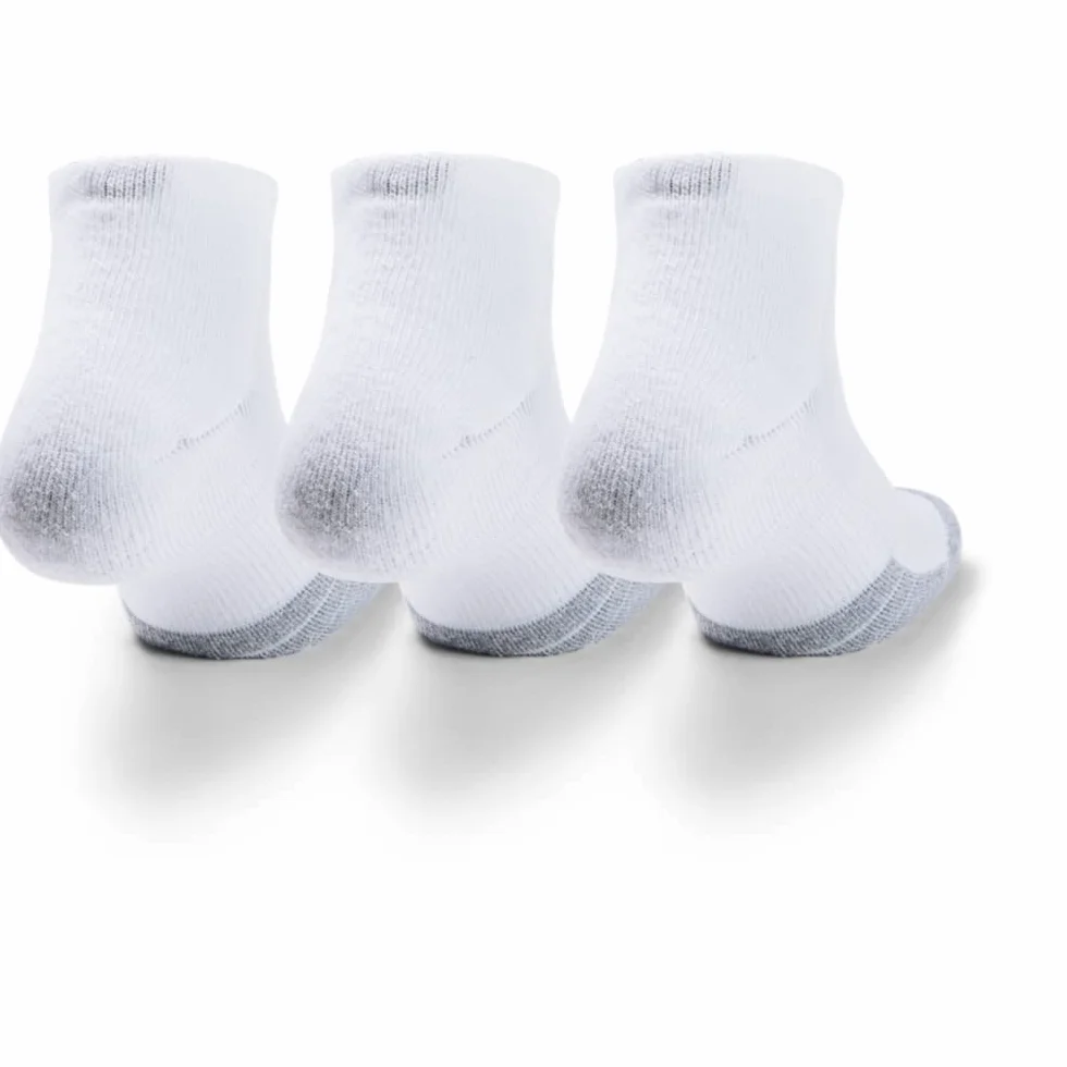 Under Armour Uniseks Ua Heatgear Locut Skarpety Sportowe, Biały/Biały/Szary, XL