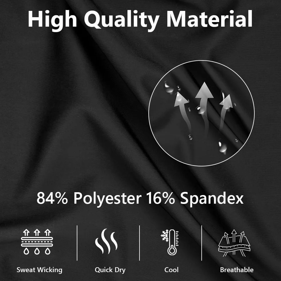 Męska koszulka pływacka UPF 50+ z długim rękawem, UV, slim fit, z długim rękawem, szybkoschnąca, oddychająca, odpowiednia na wiosenne i letnie podróże, plażę, kemping, jazda na rowerze, alpinizm