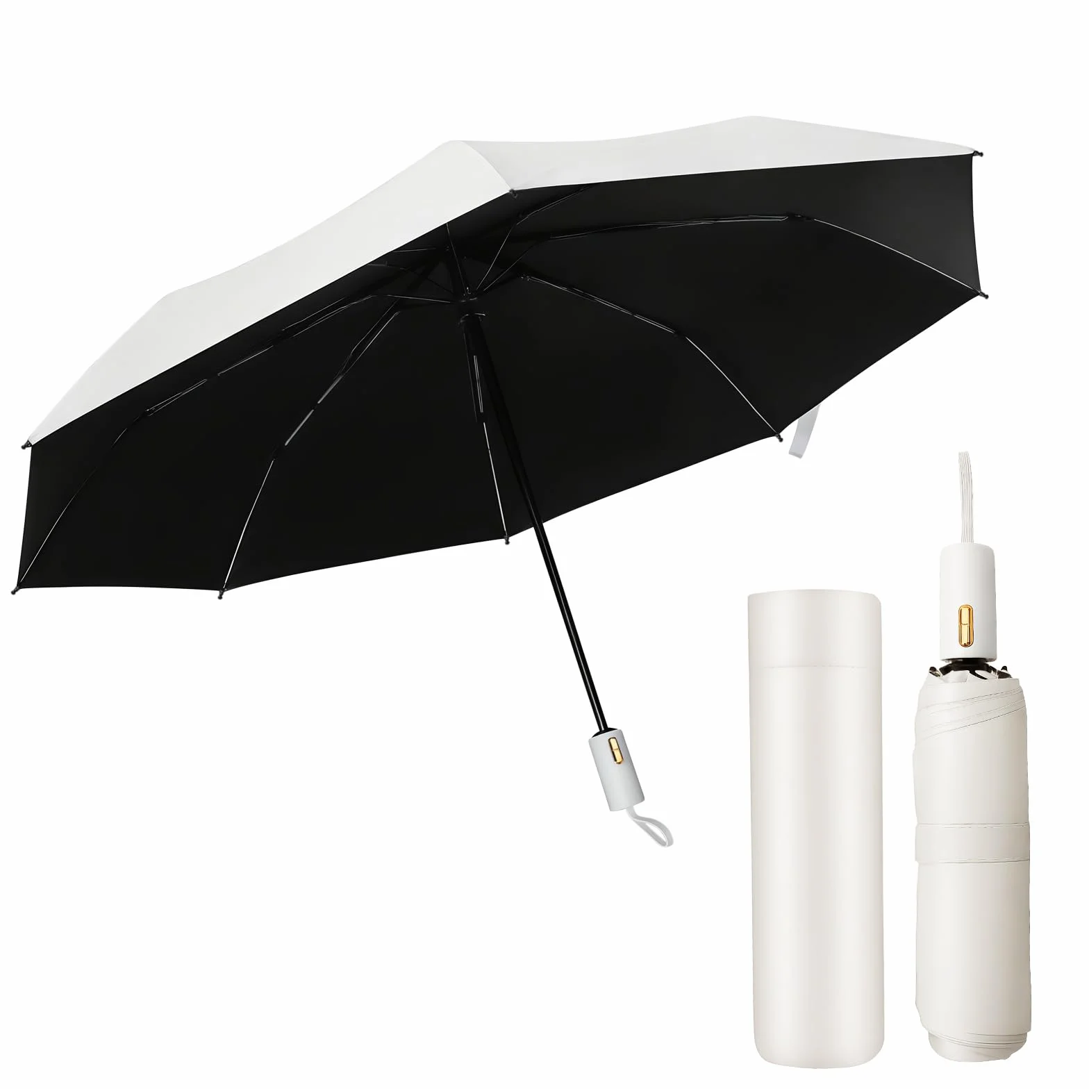 Automatyczny mini parasol – kompaktowy, lekki parasol kieszonkowy z ochroną UV, wodoszczelny i składany, idealny w podróży i dla dzieci
