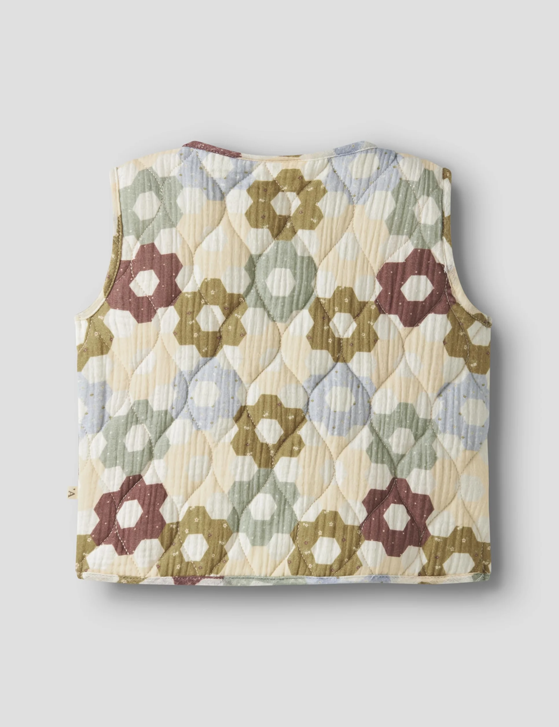 Nmftalia Sl Quilt Vest Lil, Coconut Milk, 104