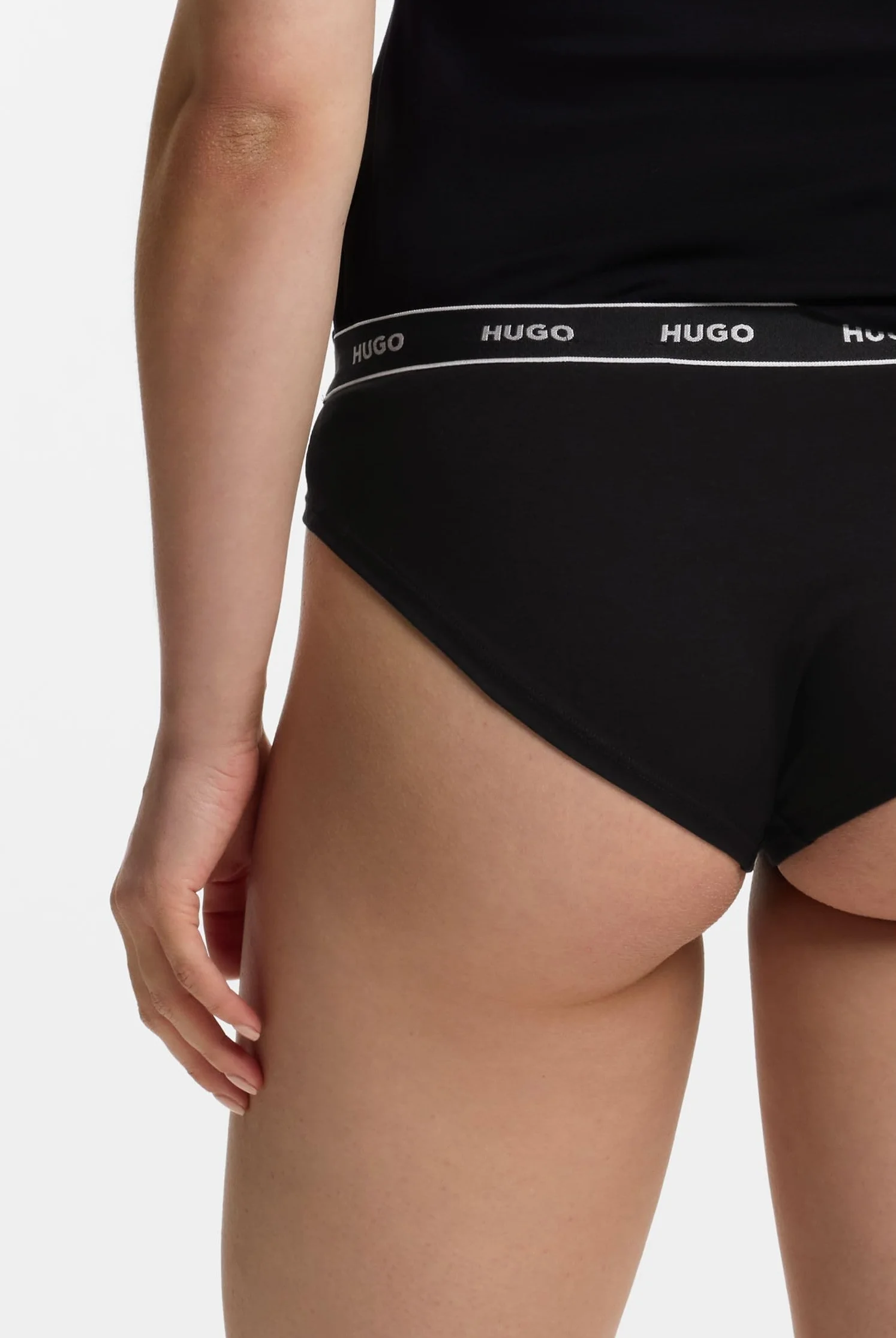 HUGO Damskie majtki Triplet Brief Stripe Slipy (3 sztuki), czarny (Black1), S