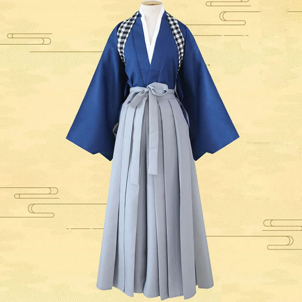Unisex Kendo Hakama Aikido Japońskie Tradycyjne Kimono Samuraj Wojownik Sztuki Walki Uniform Spodnie Strój