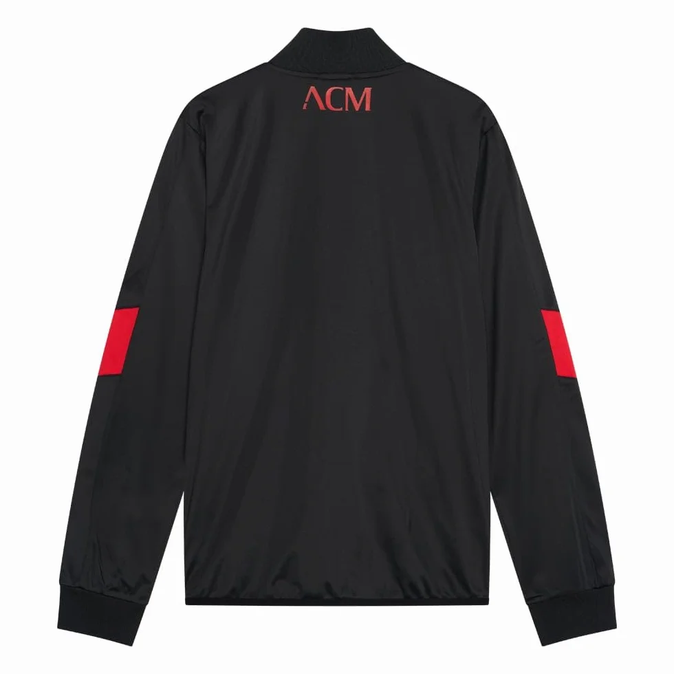 Dres treningowy AC Milan dla dzieci - czarno/czerwony - rozmiar 116 do 164 - dres piłkarski dla chłopców i dziewcząt