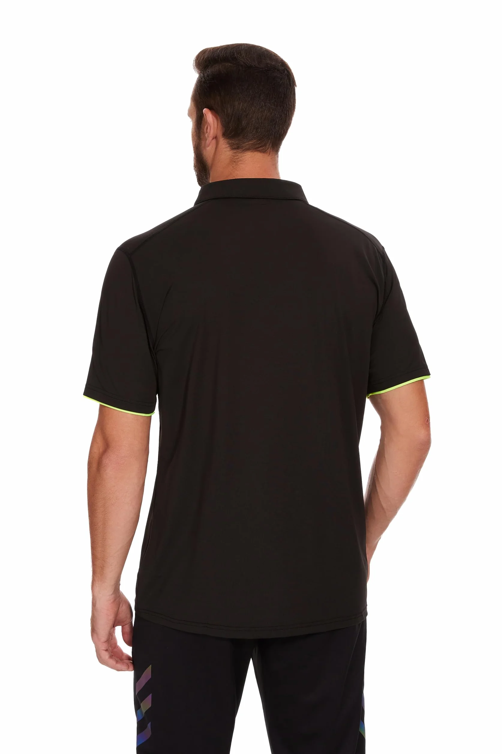AMZSPORT 3-częściowy zestaw Basic męska koszulka polo z krótkim rękawem - koszulka polo slim fit i golf
