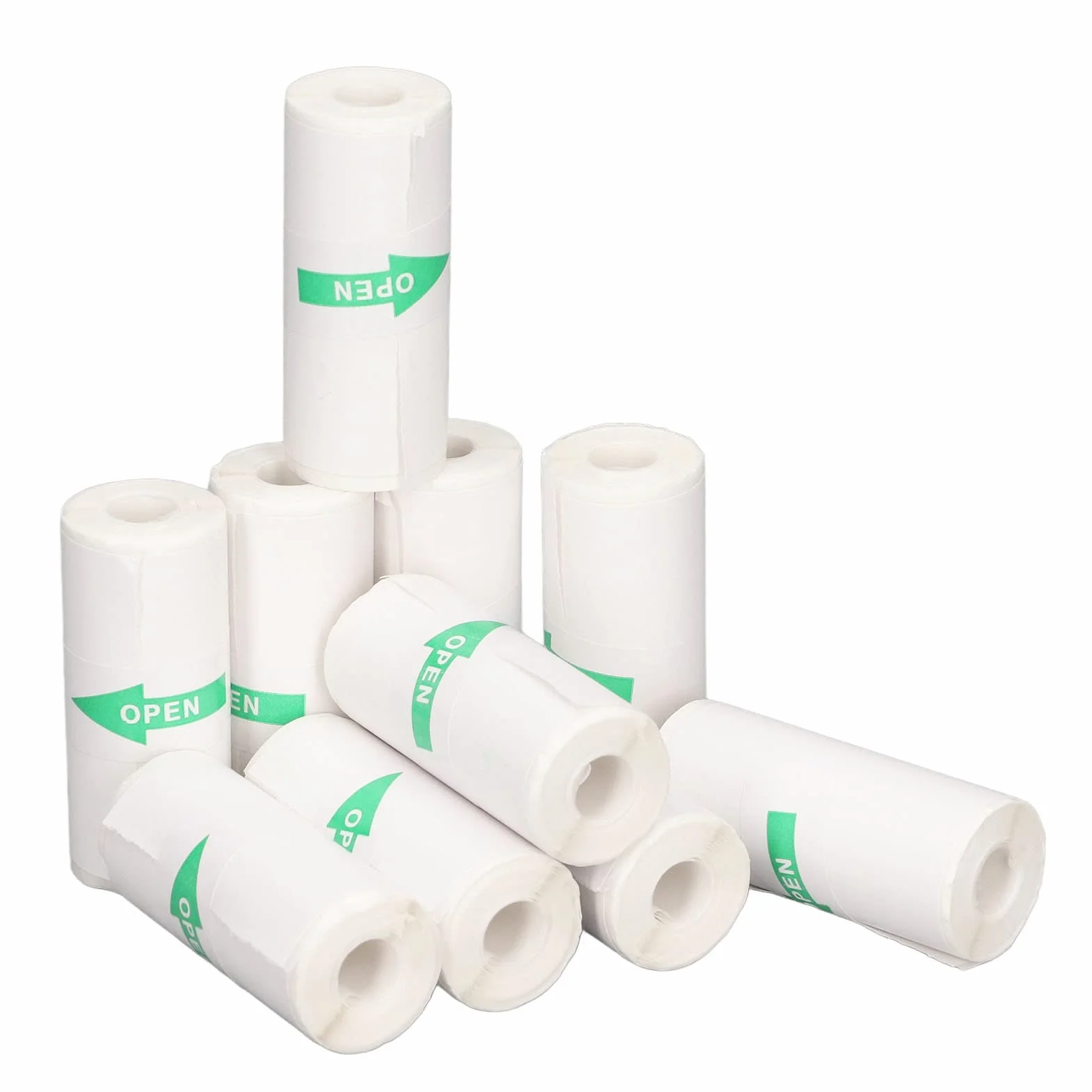 57x25mm 10 Rolek Rolki Papieru Termicznego Paragon Mini Drukarka Termiczna, Mini Papier do Drukarki Naklejki Papier do Terminali POS Kasy Fiskalne