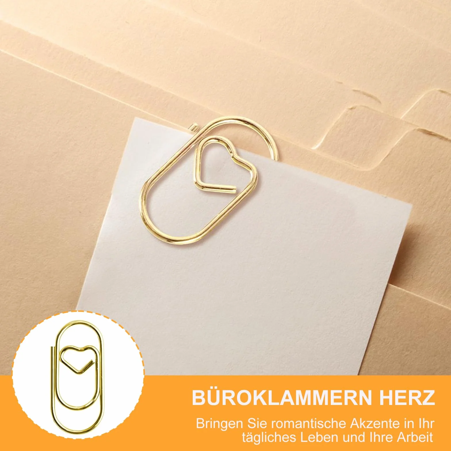 230 sztuk spinaczy biurowych, złote serce, spinacze do papieru z przezroczystym pudełkiem, metalowe spinacze biurowe z motywem, małe spinacze biurowe do biura, dekoracyjne kartki pocztowe, spinacze do