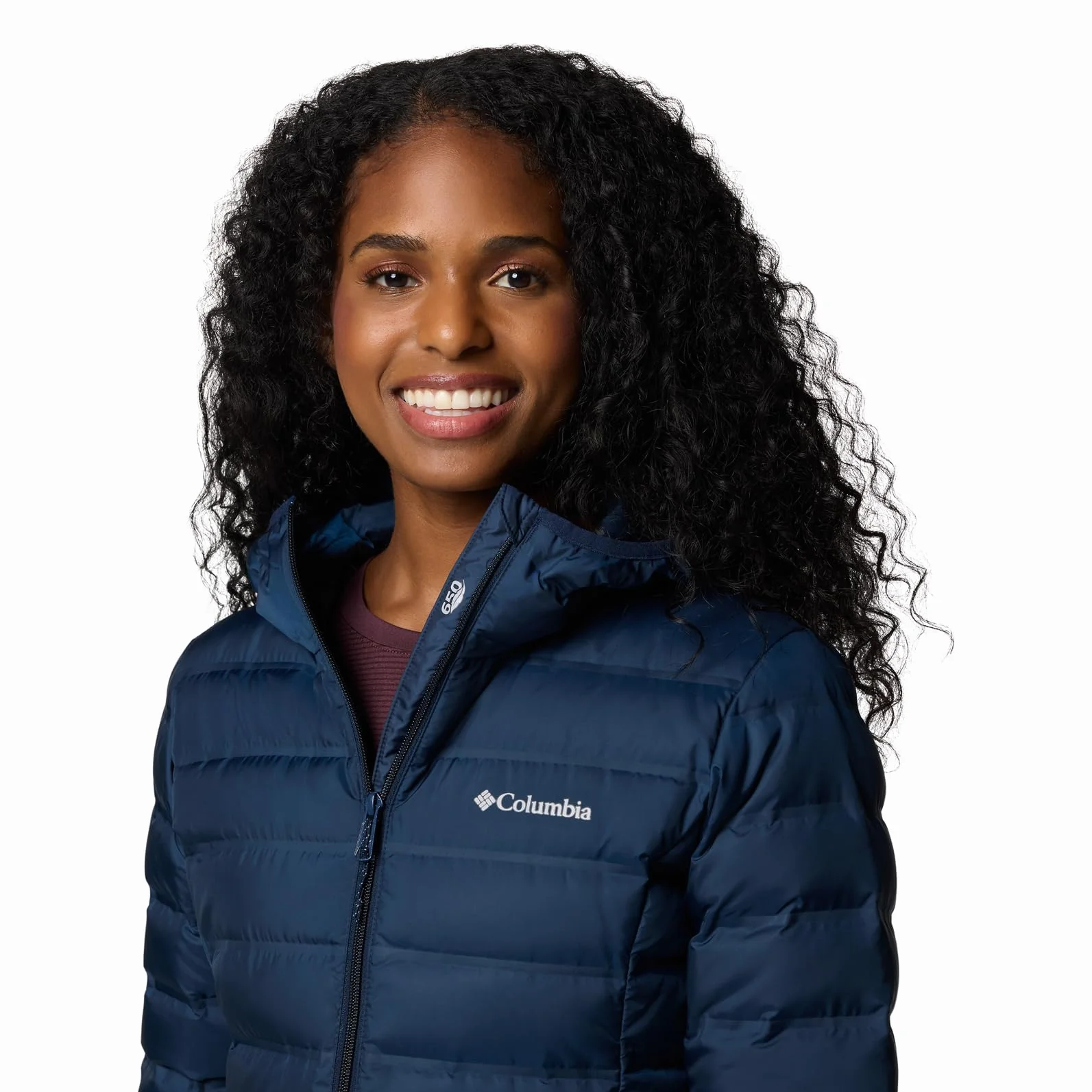 Columbia Damska kurtka puchowa Lake 22 Down Long Hooded z kapturem