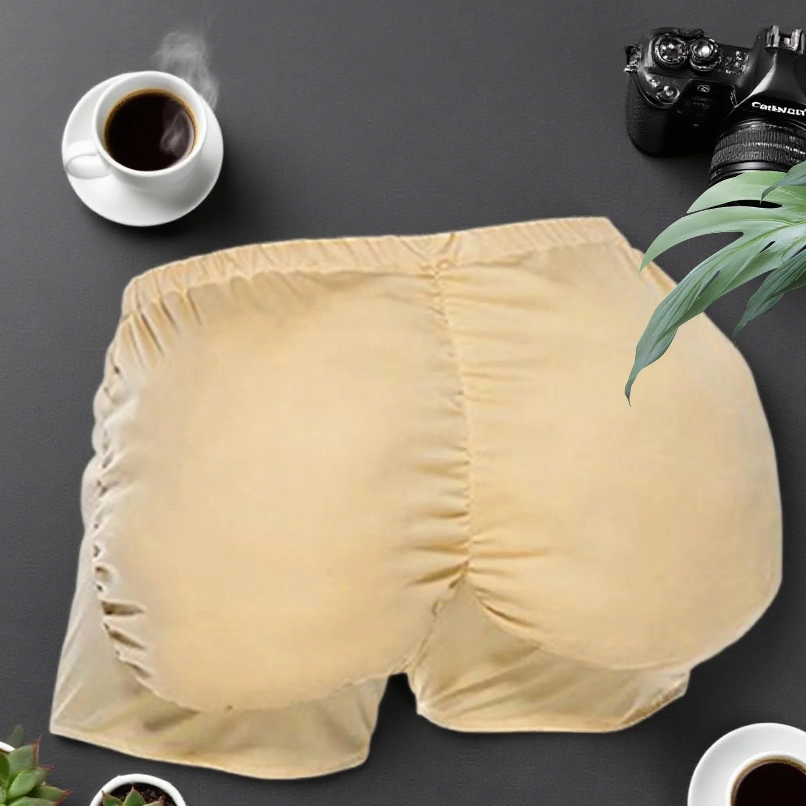 Fake Butt Belly – zabawny wzmacniacz kostiumu na imprezę | Halloween Big Booty i dla kobiet w ciąży Fat Suit dla mężczyzn, występy sceniczne, przebieranki, akcesoria świąteczne i świąteczne, 50 cm