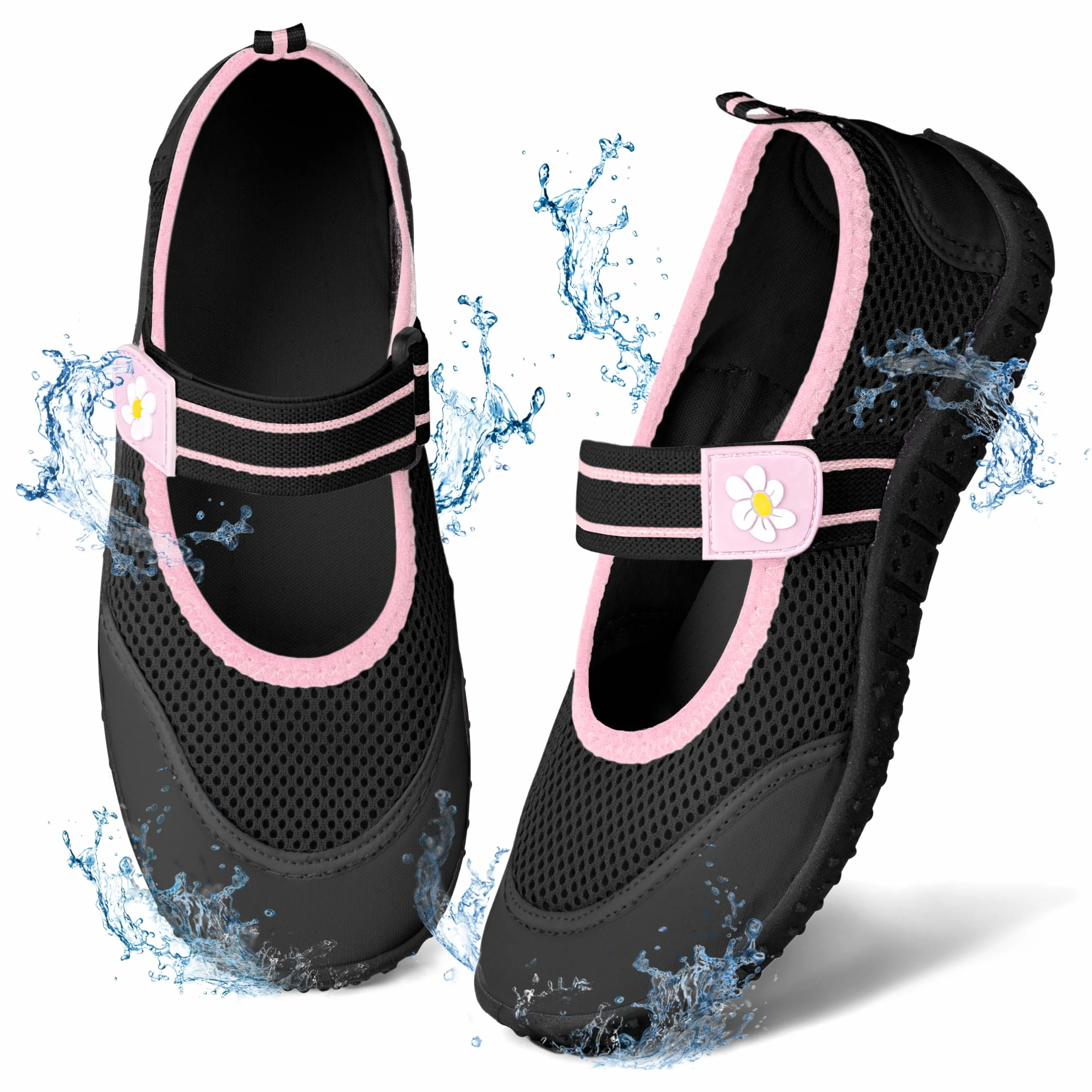 Bergman Kelly Little Kids Water Shoes - Multiple Colors, Multiple Sizes - Girls Water Socks - Adorable Beach Shoes for Girls - MJ Collection