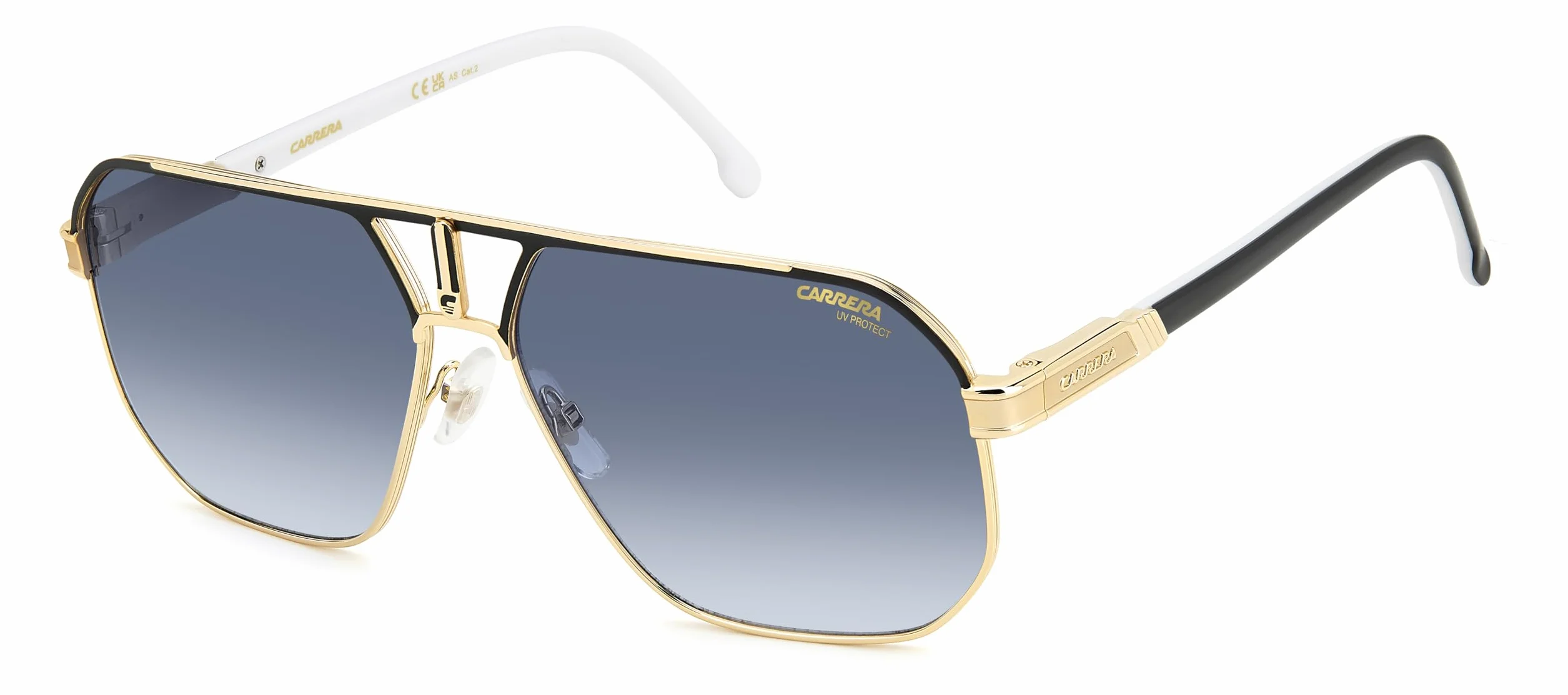 Carrera CARRERA 1062/S Okulary Przeciwsłoneczne Black Gold/Dark Blue Shaded 62/14/145 uomo