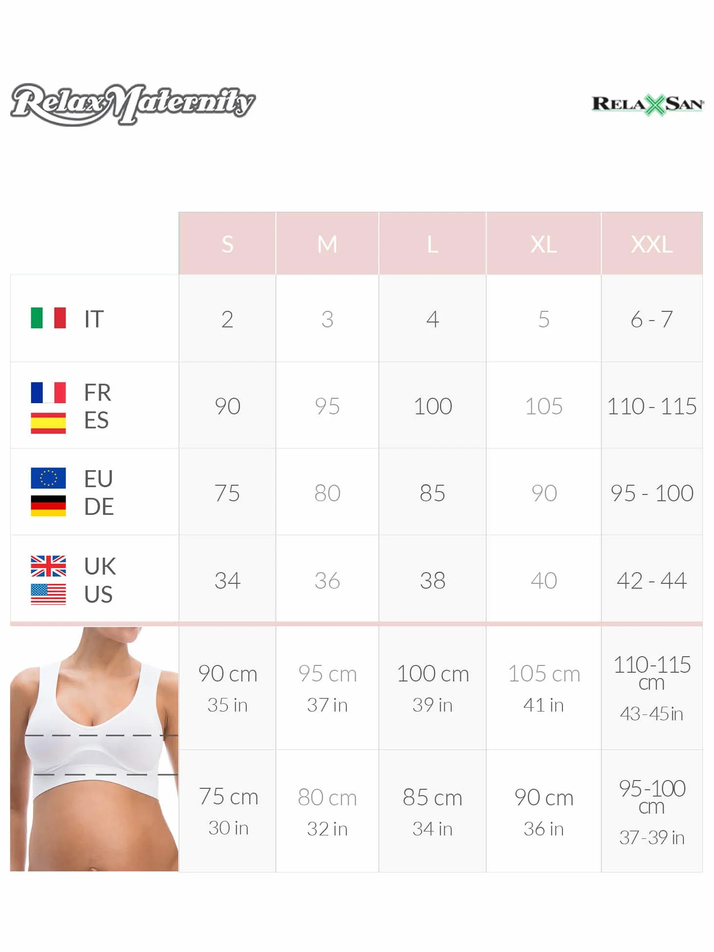 RelaxMaternity 5310 bawełniany biustonosz ciążowy modelujący i podtrzymujący biust w ciąży