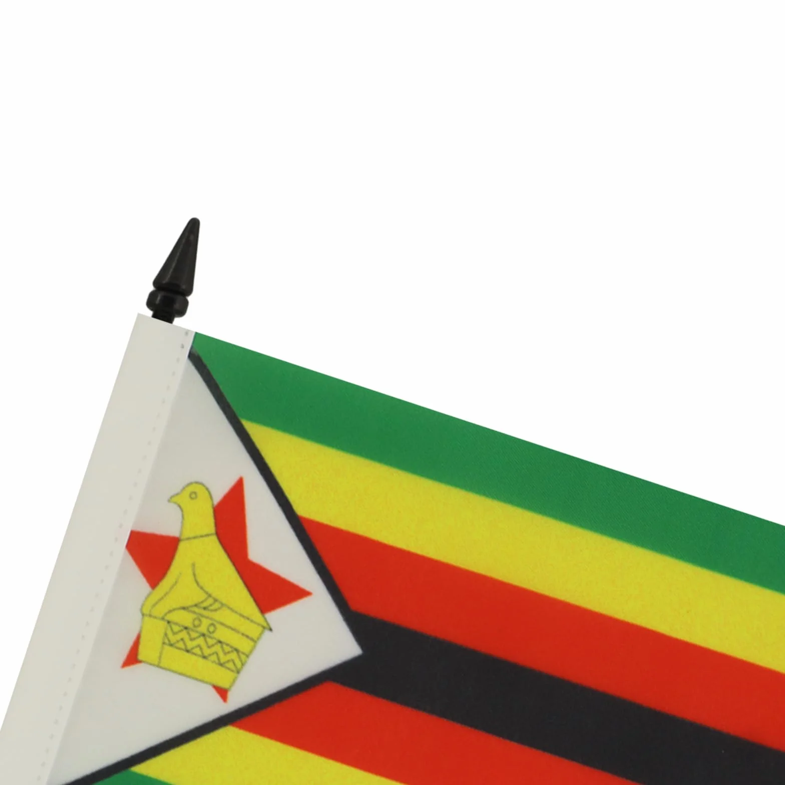 Drapeau de Table Zimbabwe en Polyester 100D, 15cm x 10cm