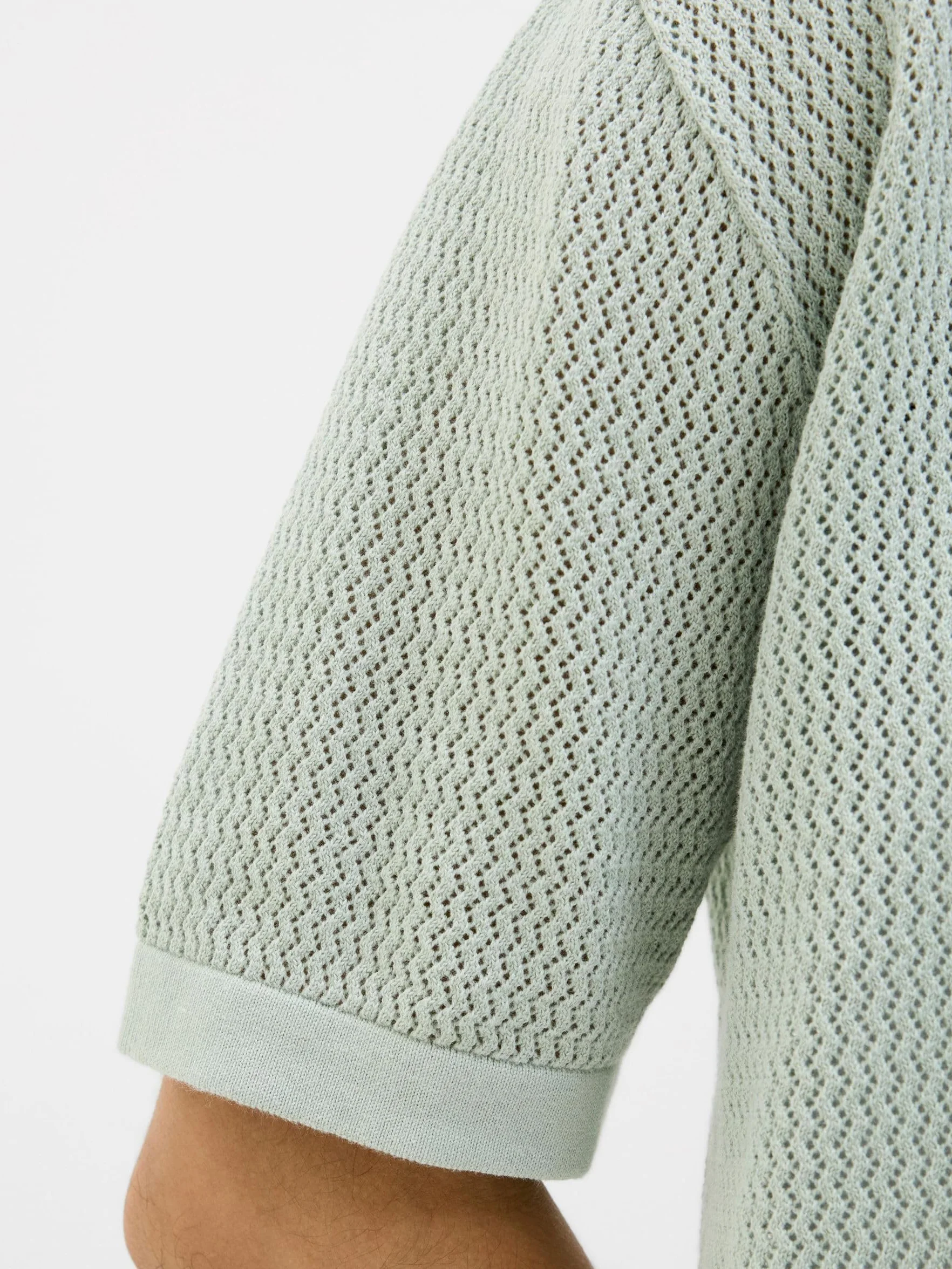 JACK & JONES Jprblaarto Knit Polo SS męska koszulka polo, Aqua Gray, M