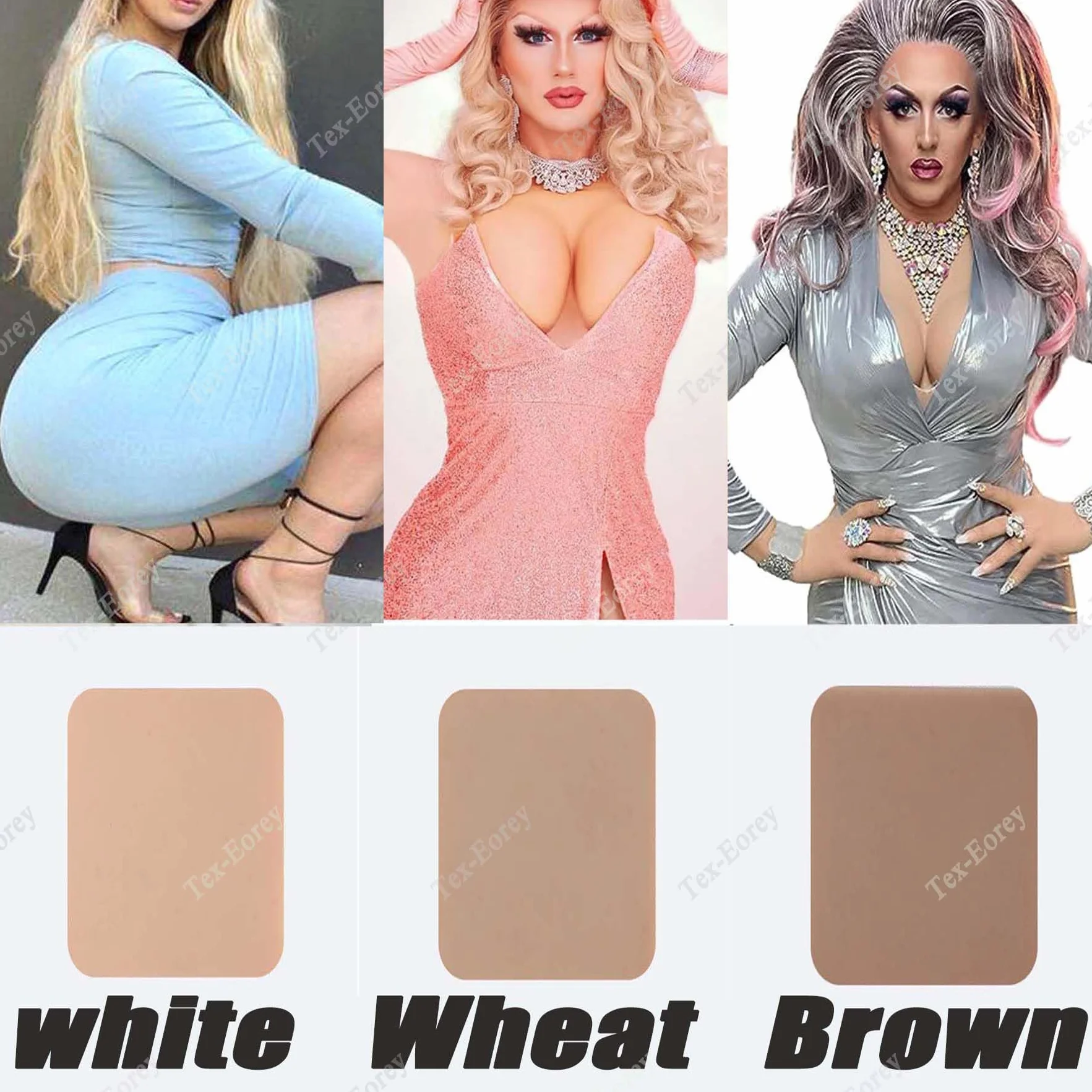 Transpłciowe Spodnie Silikonowe Z Męskiego Na żEńskie Mogę Siku Ukrywanie Majtek Typu Stringi Gaff dla Crossdresser Transgender Drag Queen,White,One Size