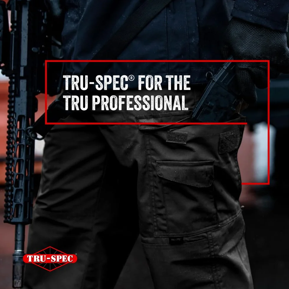 Tru-Spec 24-7 Series Męskie oryginalne spodnie taktyczne, dla sanitariuszy, do turystyki, na kemping i do zastosowania taktycznego, 65% poliester, 35% bawełna, ripstop
