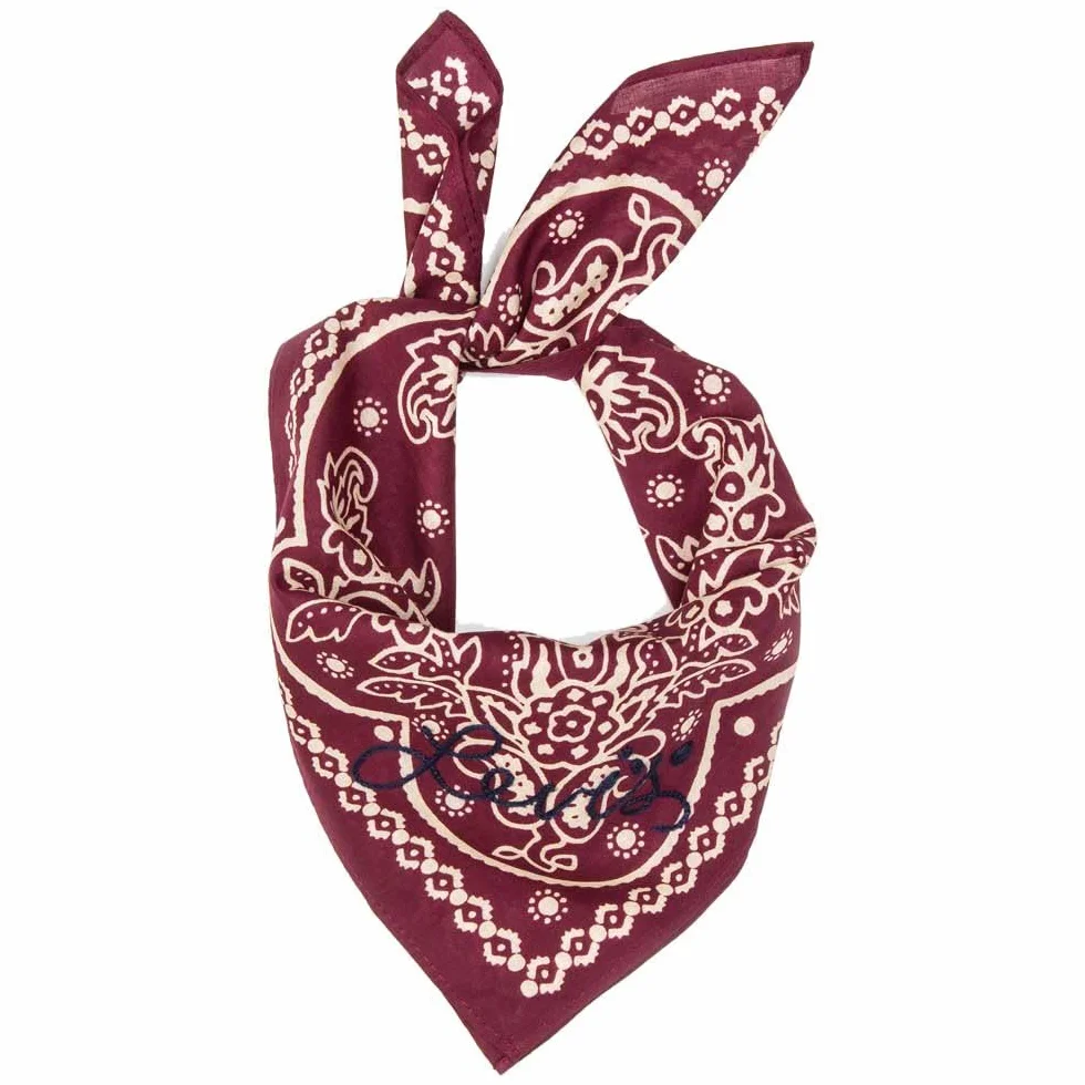 Levi's Elevated Paisley Bandana, Granatowy Niebieski, Jeden Unisex, granatowy, rozmiar uniwersalny