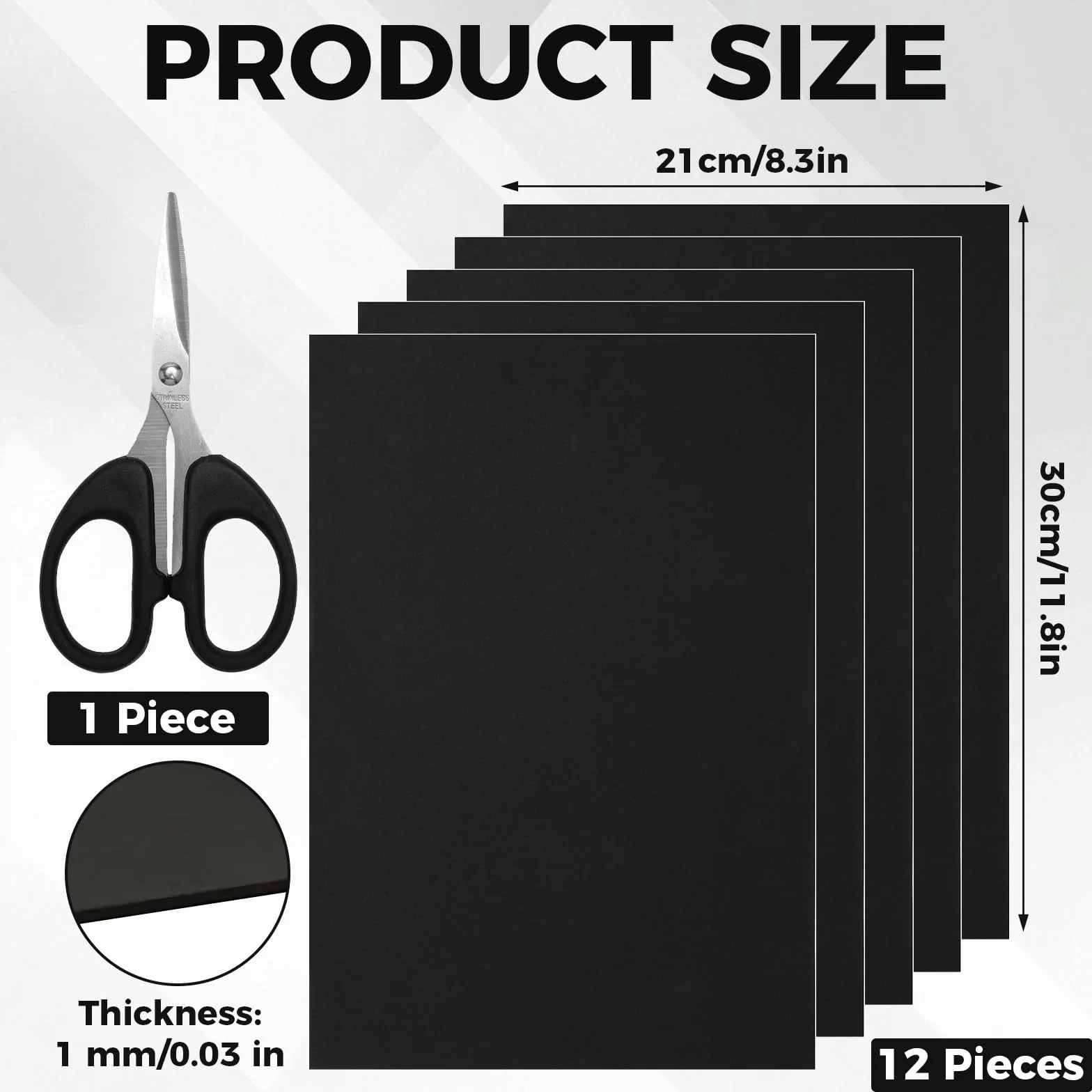10 sztuk samoprzylepnej płyty piankowej, 1mm guma piankowa do przyklejenia, samoprzylepna płyta piankowa z pianki EVA na meble, ozdoby, rękodzieło (21 x 30 cm)