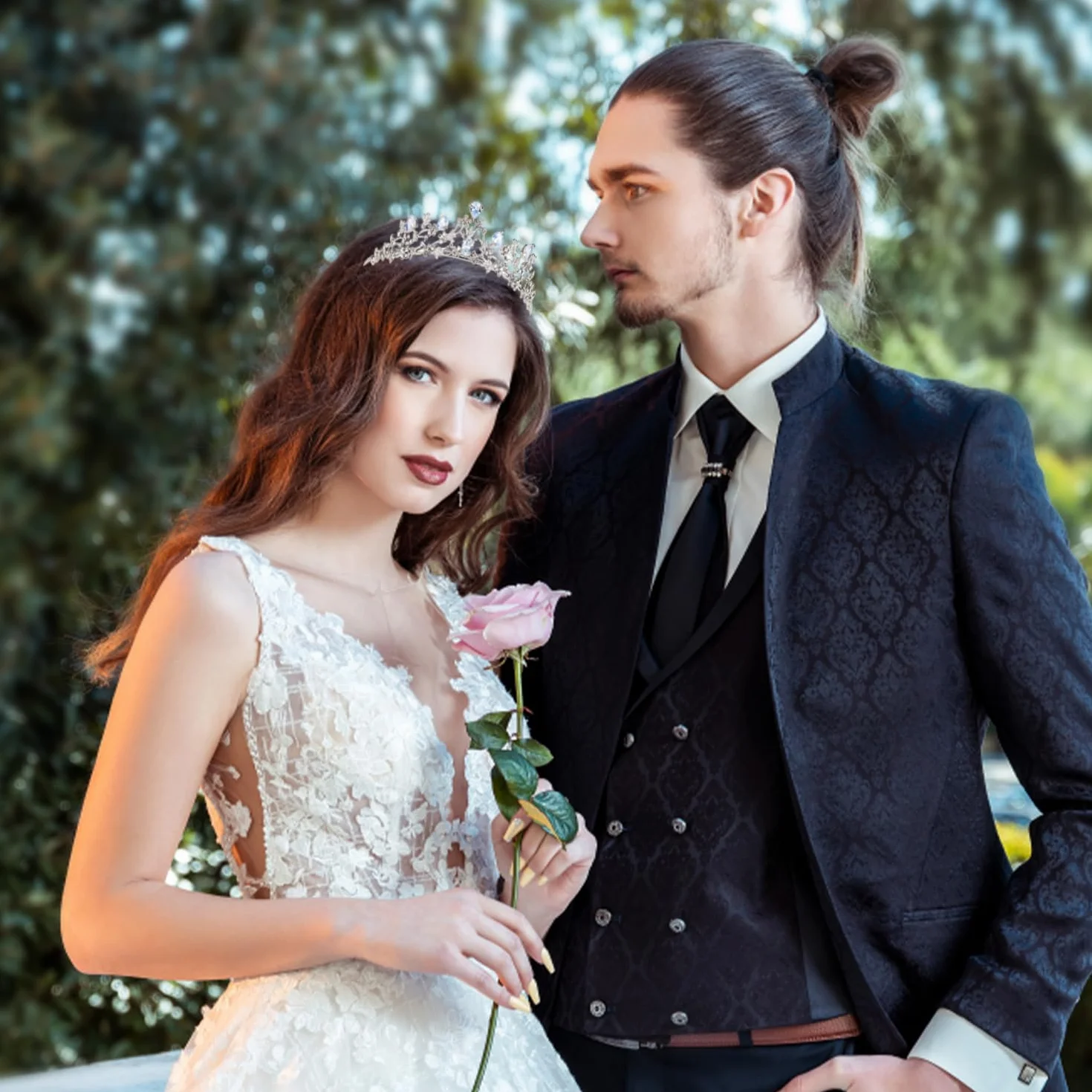 Ślubna tiara ślubna tiara, kryształowa korona tiara dziewczęca damska tiara, tiara ślubna królowa korona, kryształy księżniczka korona srebrna na urodziny, ślub, konkurs, bal maturalny