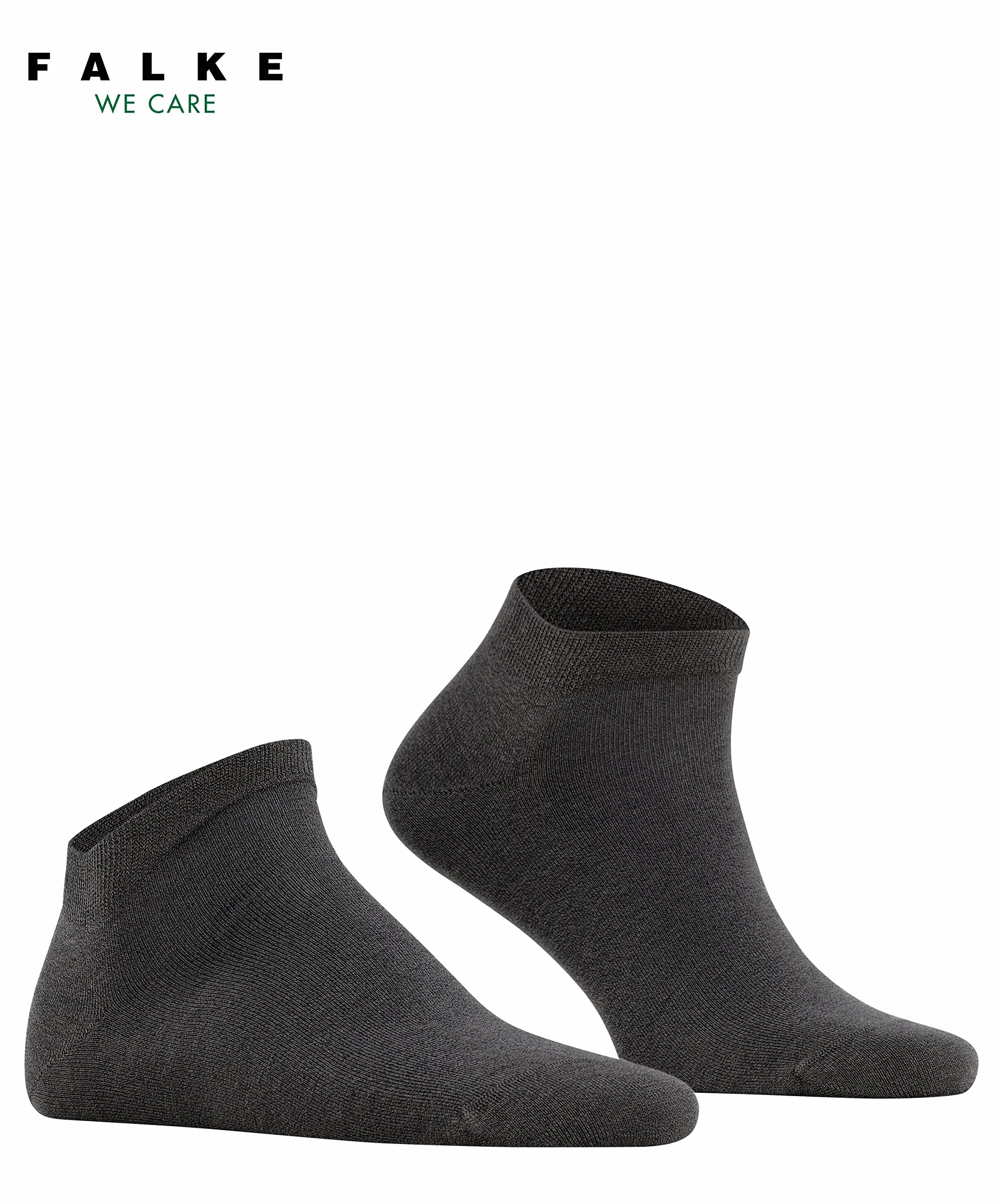 FALKE Mężczyźni Skarpety do trampek Cool 24/7 M Sn Bawełna krótkie jednokolorowe 1 Para, Szary Anthracite Melange 3080, 43-44