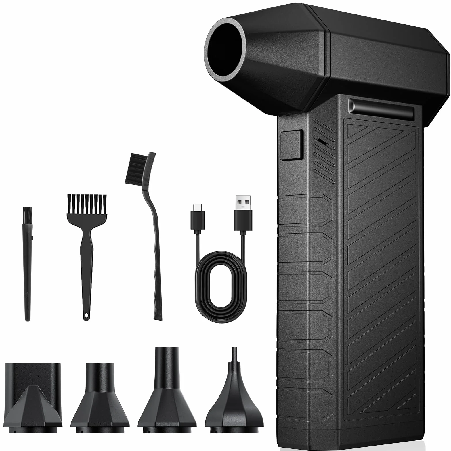 Elektryczna dmuchawa do pyłu, miniaturowy zestaw do czyszczenia komputerów PC z odkurzaczem sprężonym powietrzem i baterią 8000 mAh