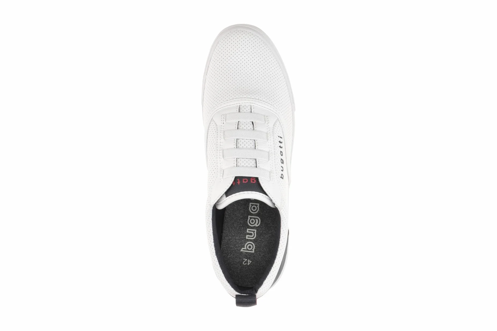 bugatti Mężczyźni Bequeme Schnürschuh Memory Foam Elegante Casual Easy Fit Sneaker Aus Austauschbaren EinlegesohlenMokasyny