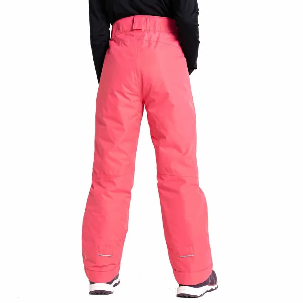 Dare2b Motive Pant Kids Ski Salopette Pant Wodoodporna i oddychająca tkanina z recyklingu - regulowany system talii i szelki, getry śniegowe - zamek błyskawiczny i 2 kieszenie