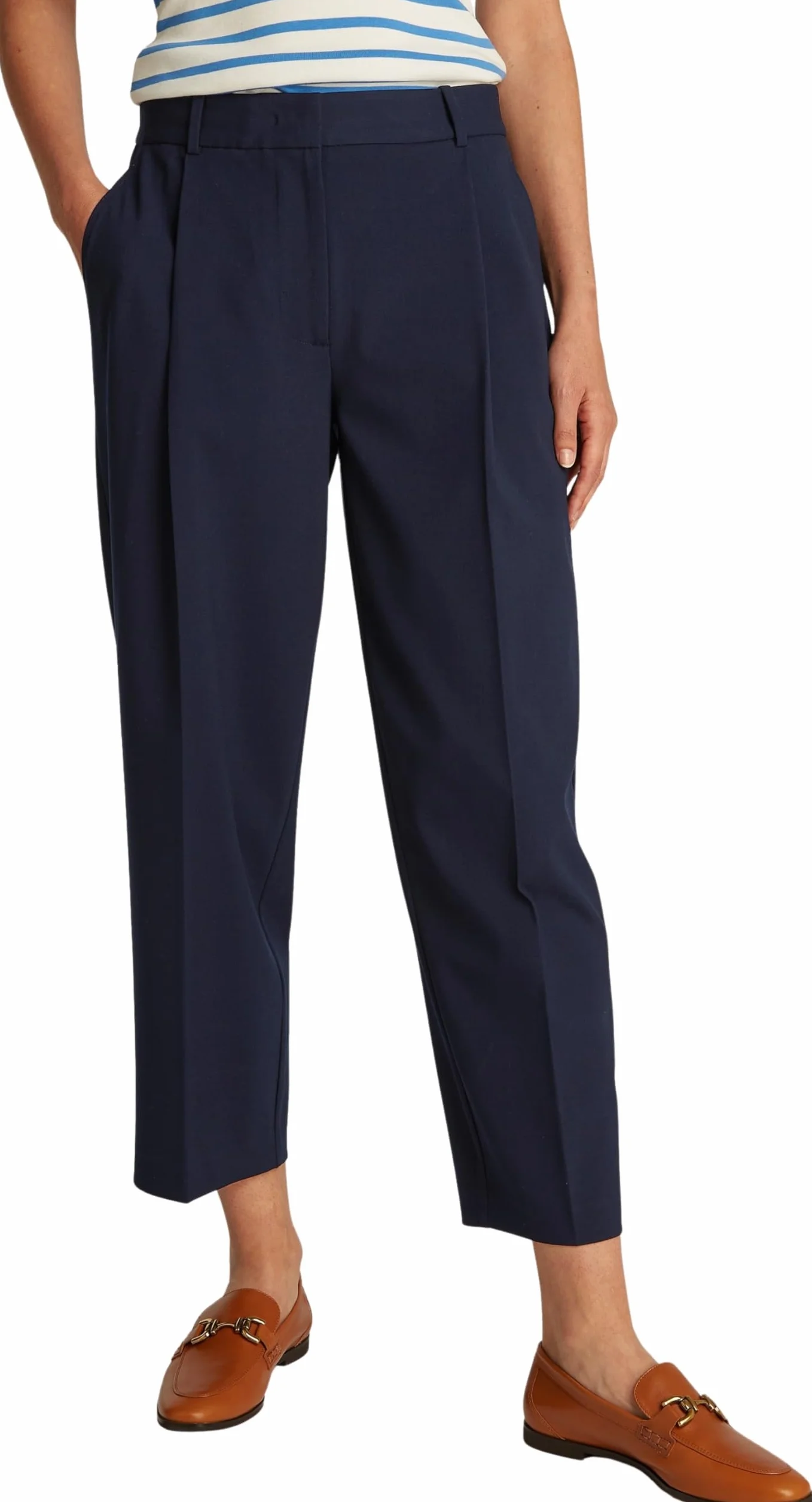 Tommy Hilfiger Lw Bi-stretch Tapered Pants Ww0ww44793 - LW spodnie ze stretchem WW0WW44793 Kobiety