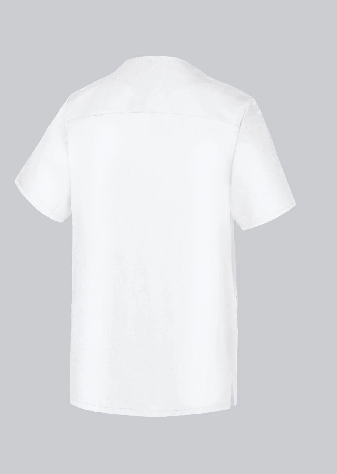 BP 1741-854-21-XS unisex pokrowiec typu kasak, rękaw 1/2, dekolt w szpic z systemem podłokietników, 215,00 g/m², mieszanka materiału, kolor biały, XS