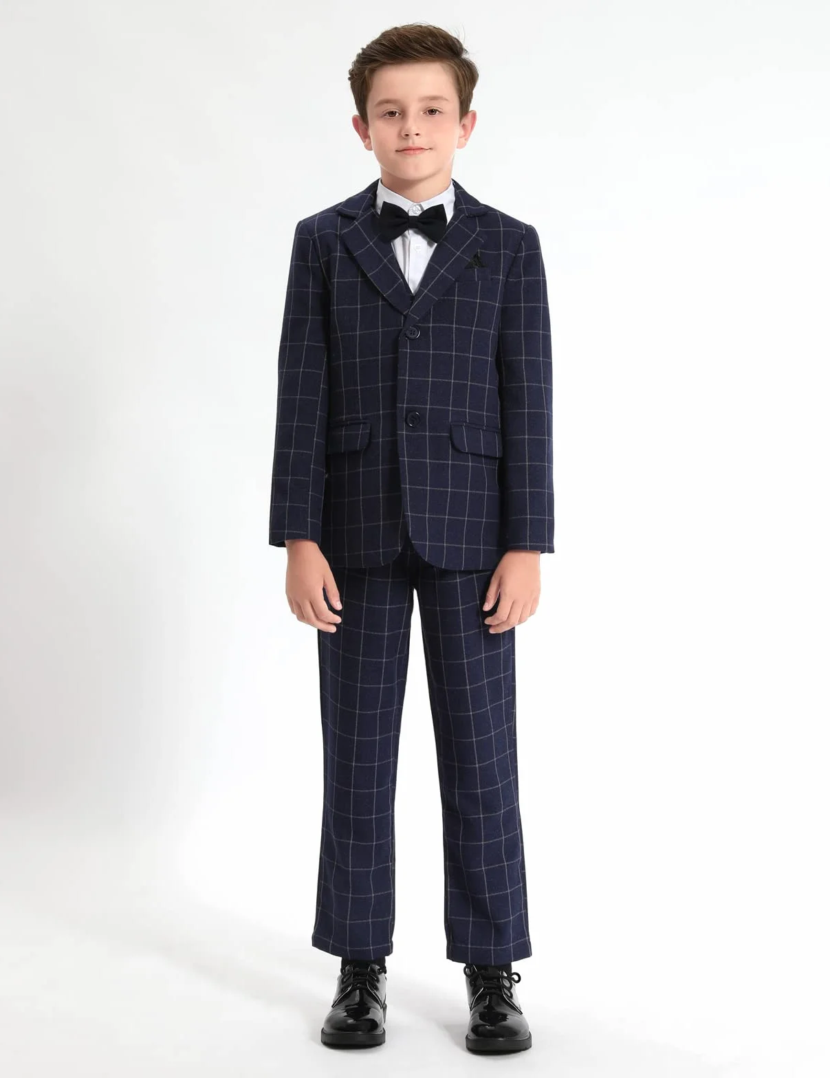 mintgreen Zestaw garnituru dziecięcego dla chłopców, 3 sztuki, na wesele, do garnituru Tuxedo + kamizelki + spodni, 5-12 lat