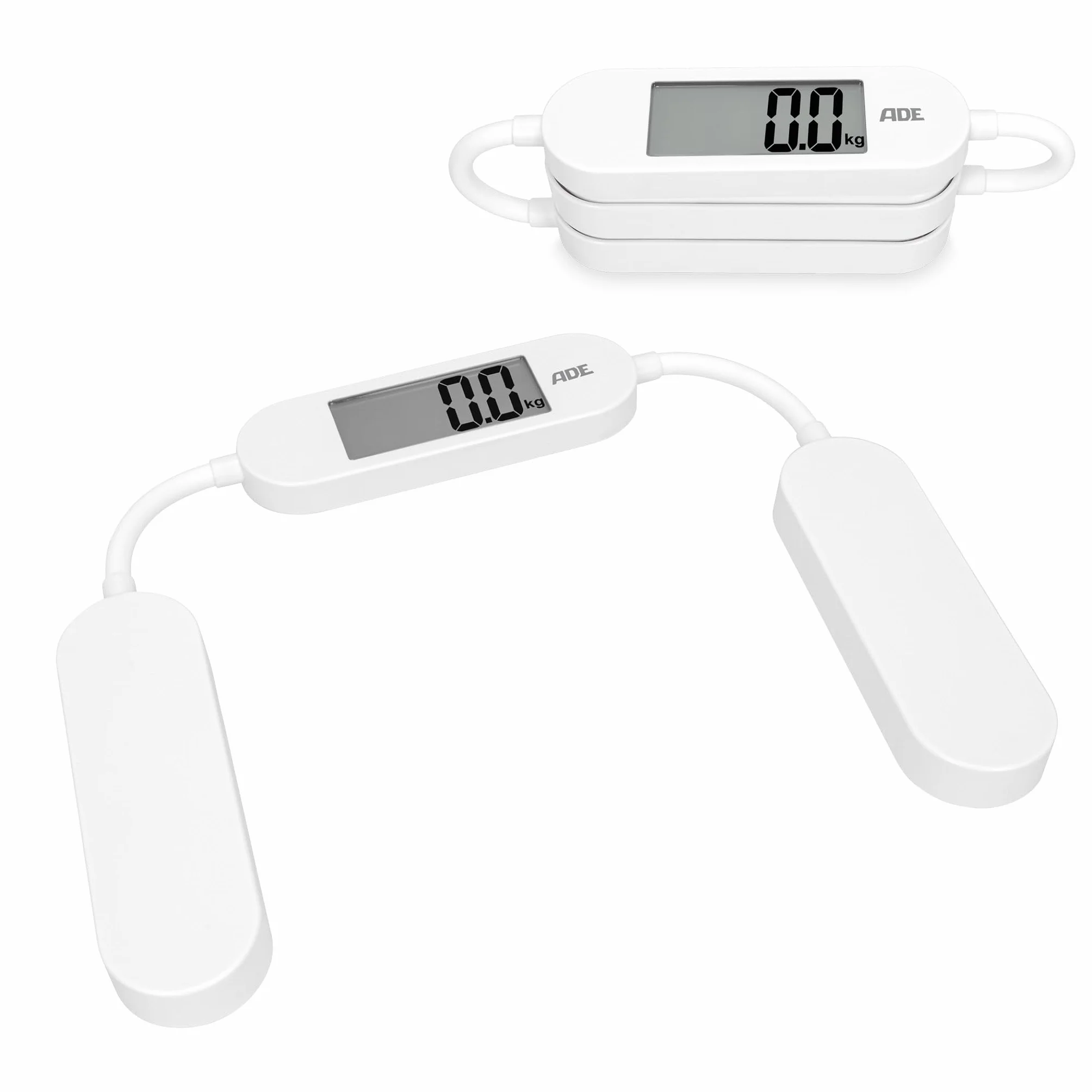 ADE Składana waga podróżna | cyfrowa waga osobowa o nośności 180 kg z dokładnością do 100 g | precyzyjna waga osobowa z wyświetlaczem LCD