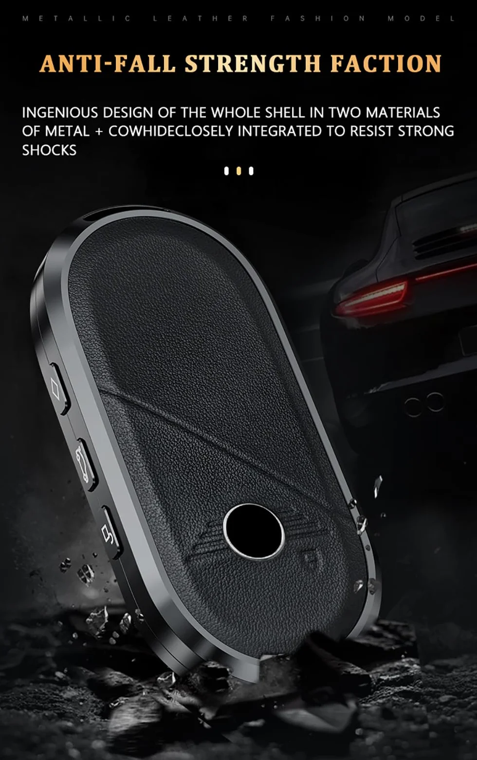 ontto Metalowe etui na kluczyki samochodowe, etui na klucze, etui ochronne, pasuje do BMW Mini Cooper Countryman One F65 F66 F67 Covertible J01 J03 J05 Aceman 2023-2025 brelok do kluczy -