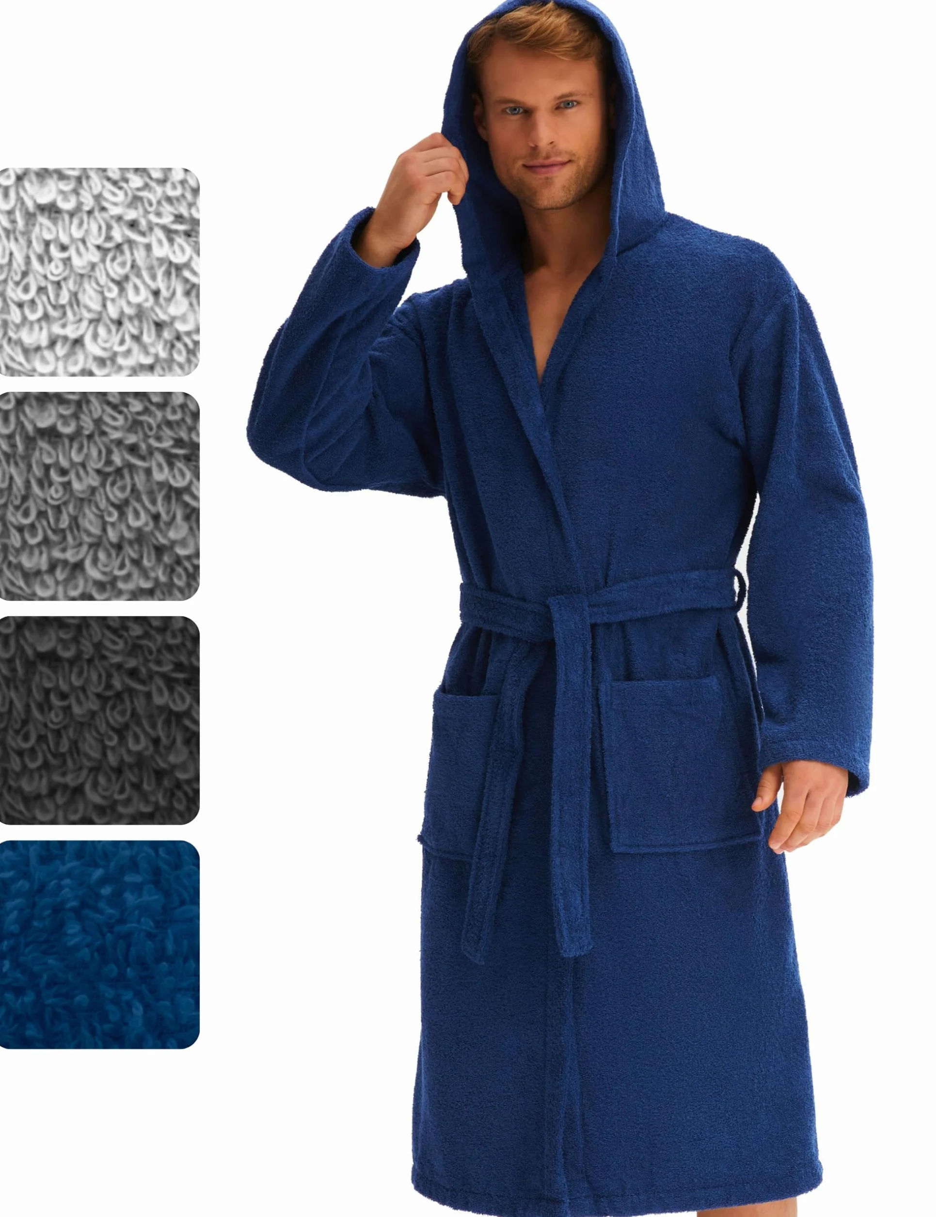 Morgenstern szlafrok męski kimono bawełna ekologiczna